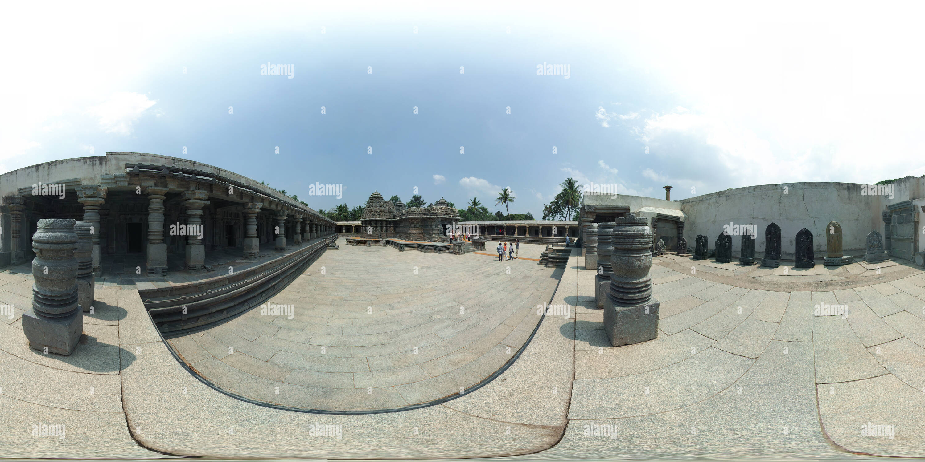 360 degree panoramic view of 2018-04-07 Keshava Temple, Somanathapura