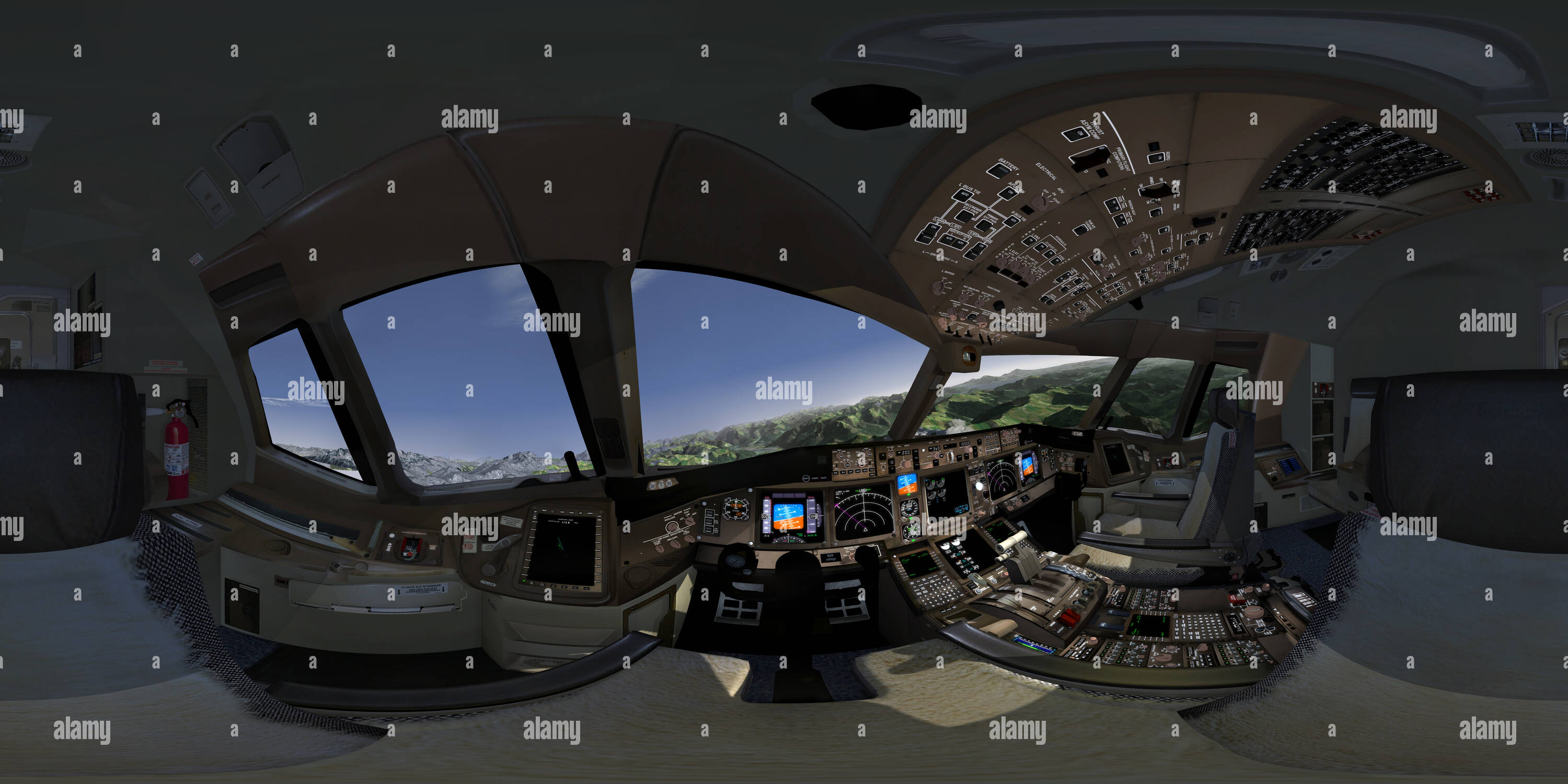 boeing 777 cockpit porter