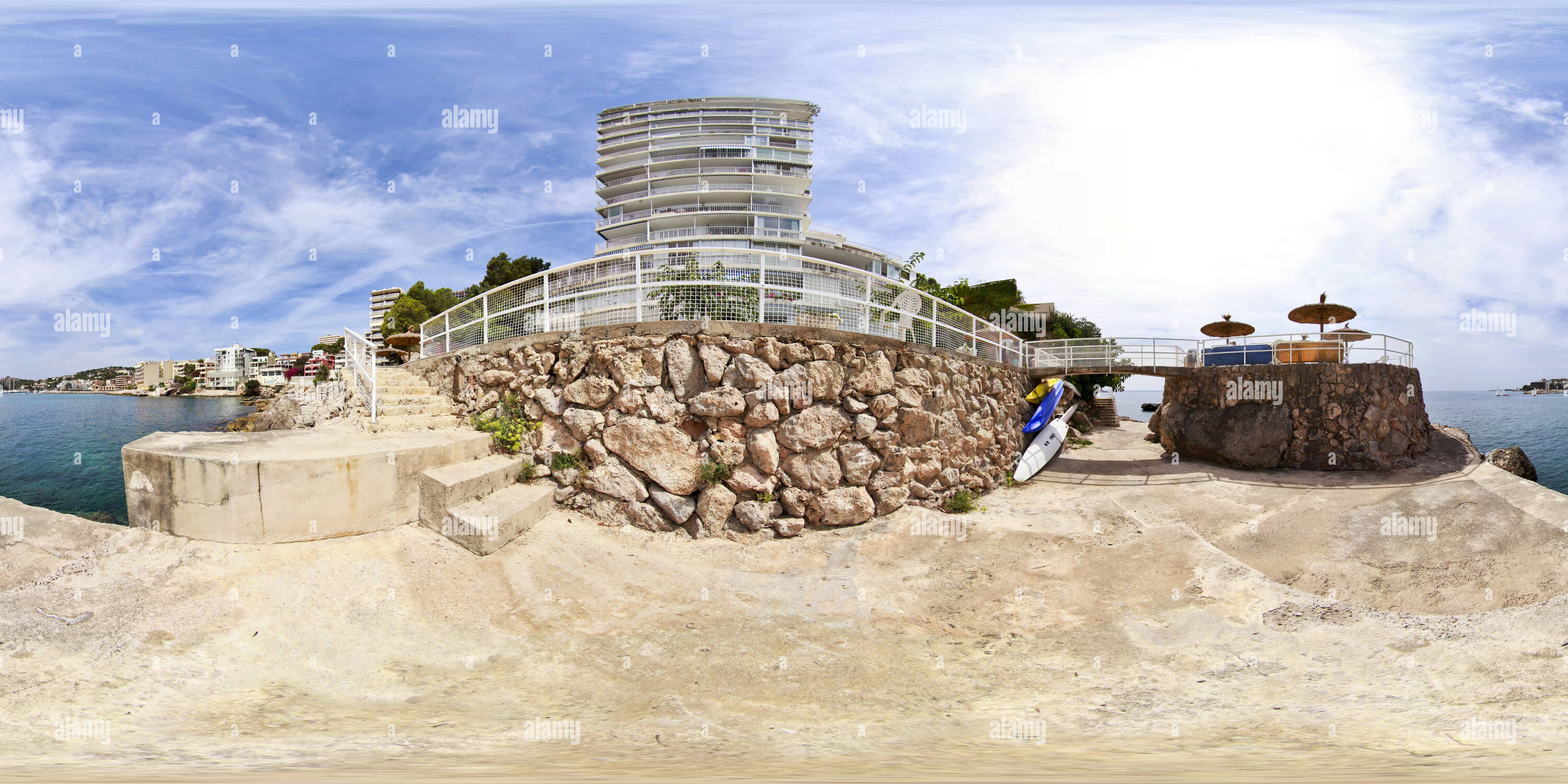 360° view of Los arcos apartments san agustin Alamy