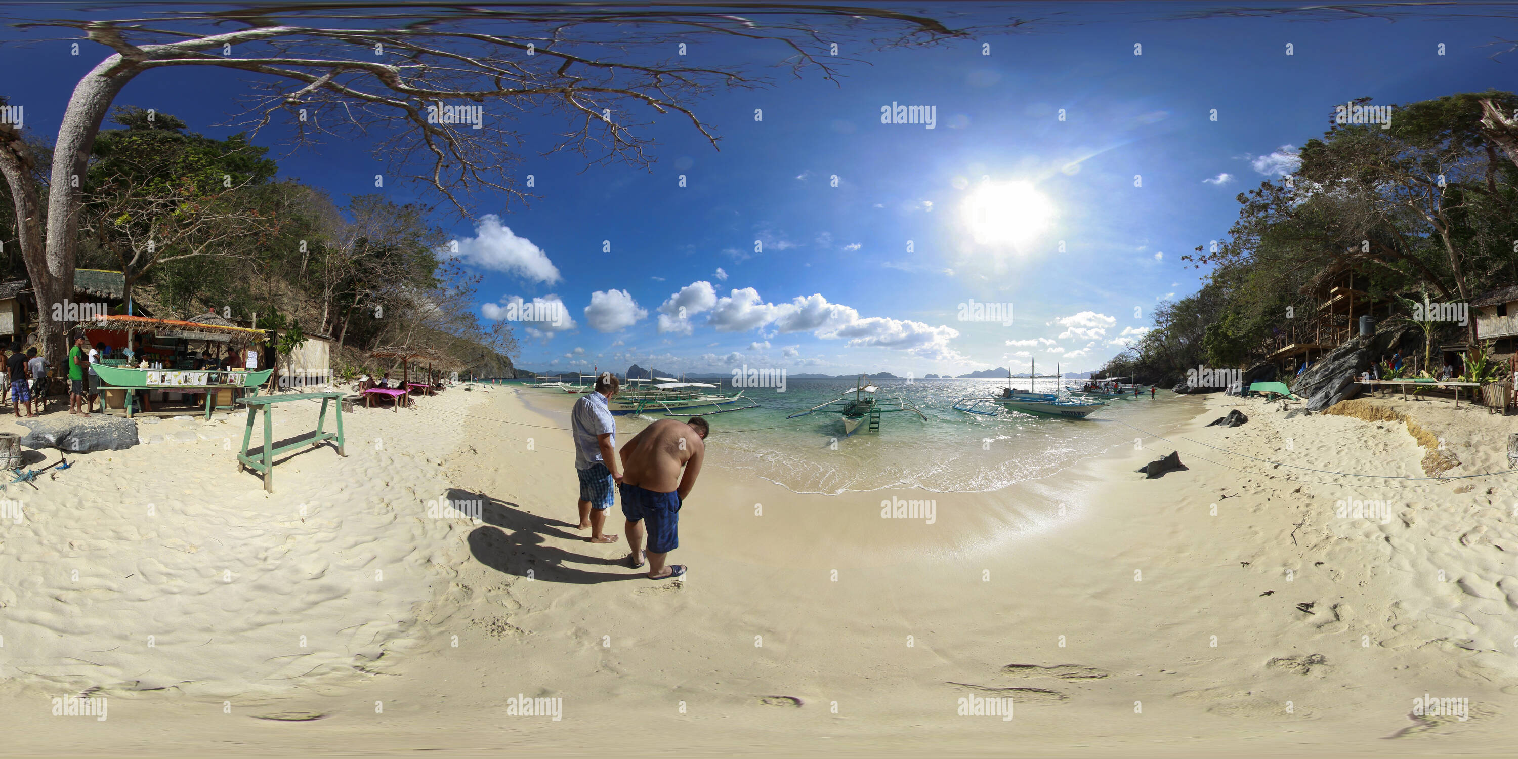 360° view of 7 Commando Beach ,el nido - Alamy