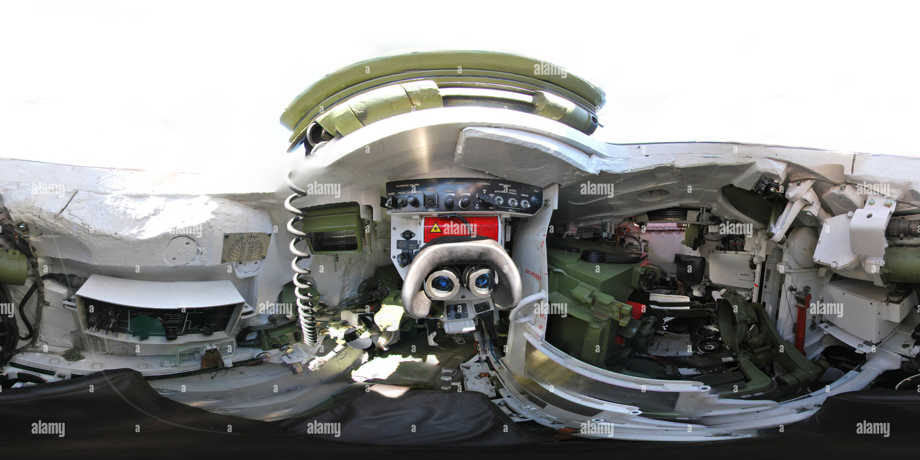 360 degree panoramic view of Tank M84 [inside]