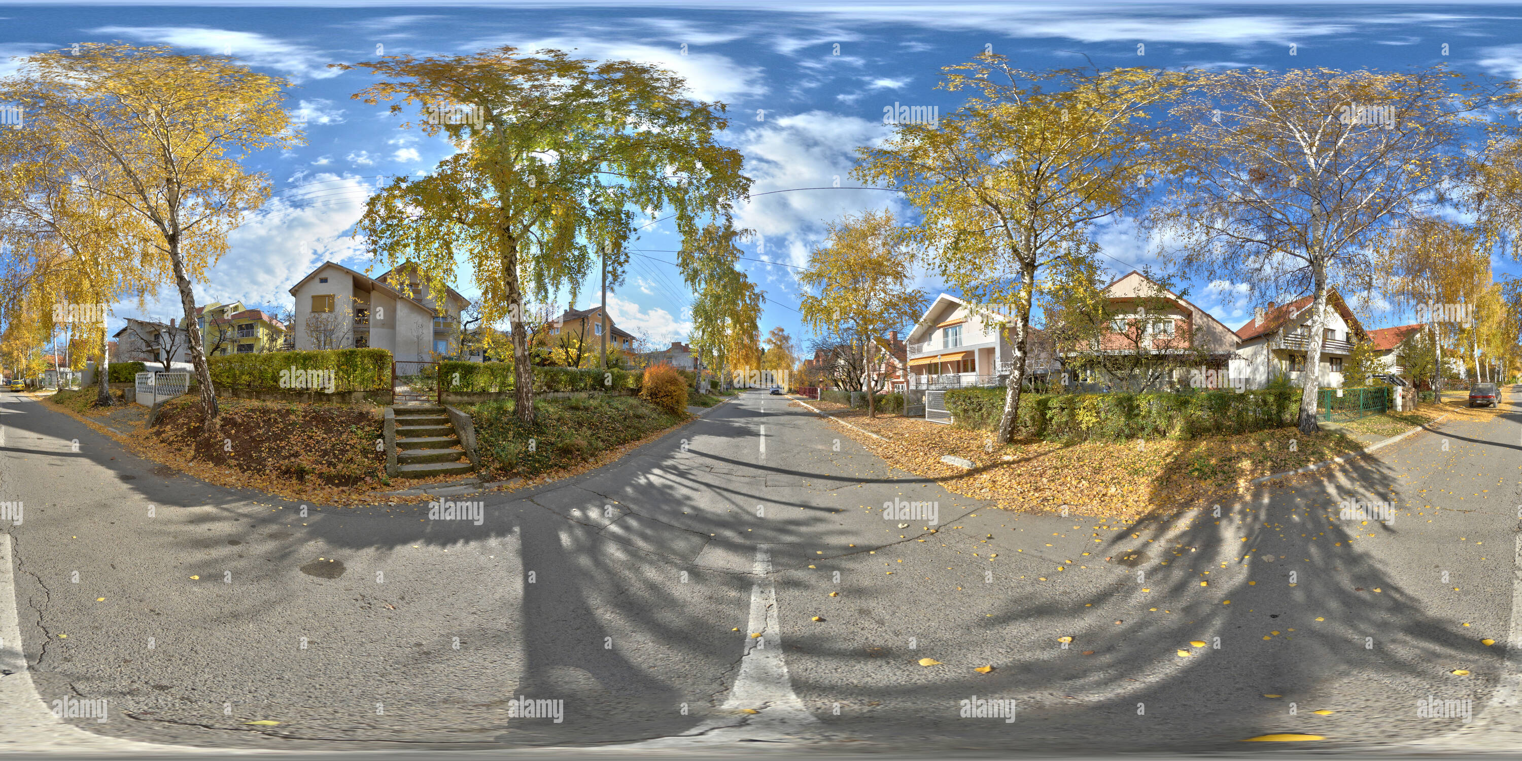 360° view of Nikola Tesla street in Sokobanja Alamy
