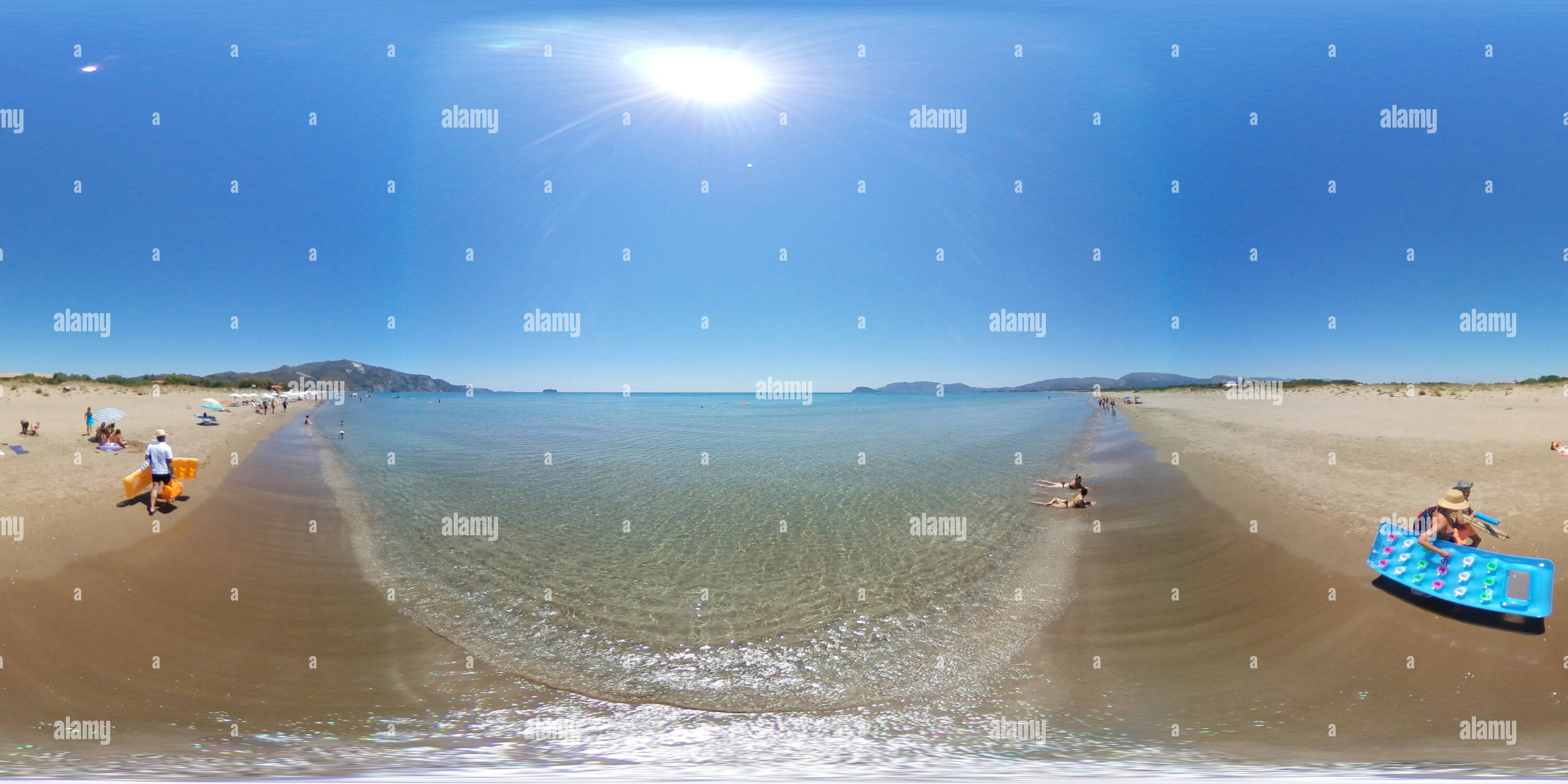 360° view of Kalamaki beach (Zakynthos Alamy