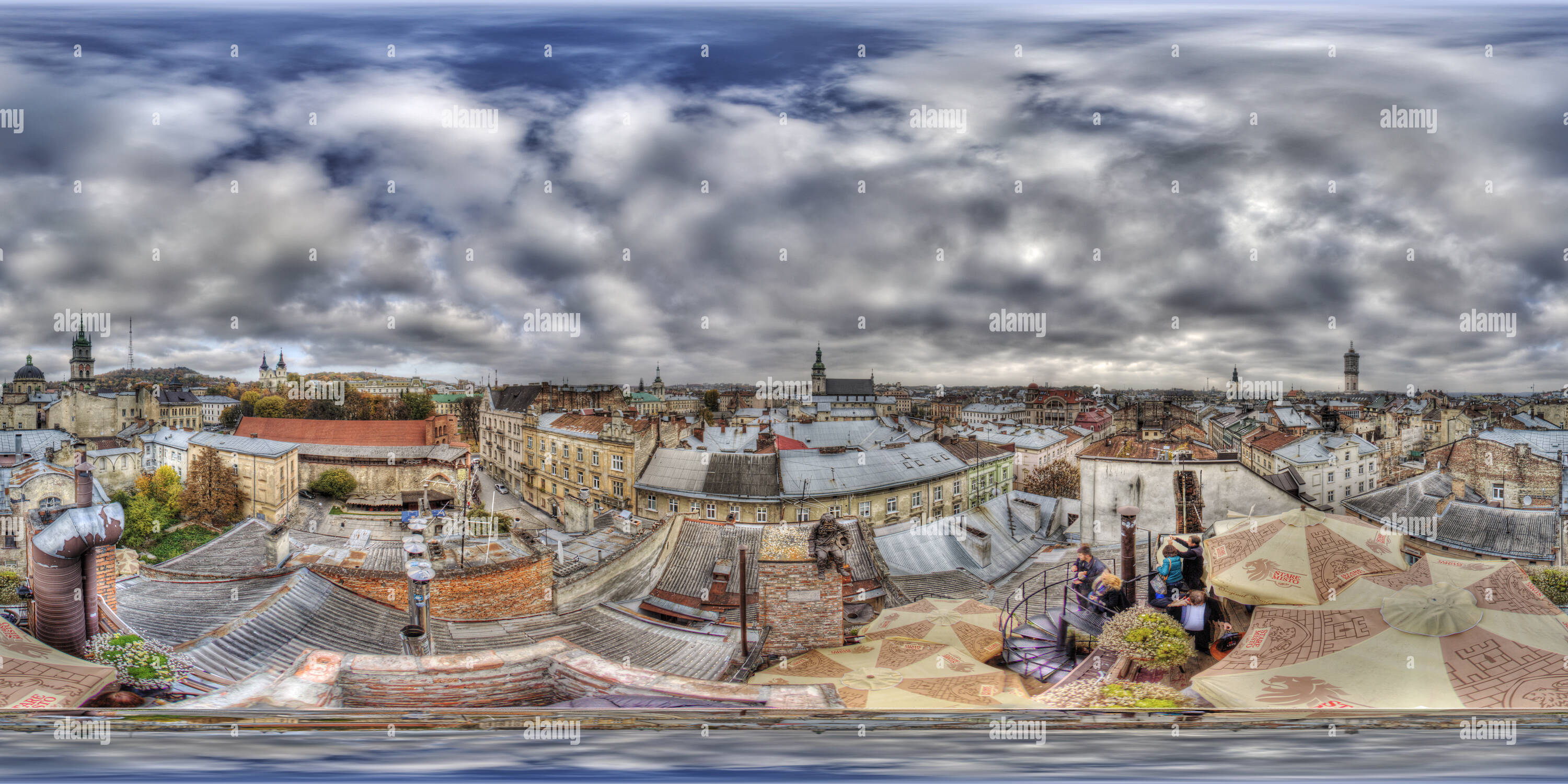 View Of Lviv Old Town Ukraine Alamy