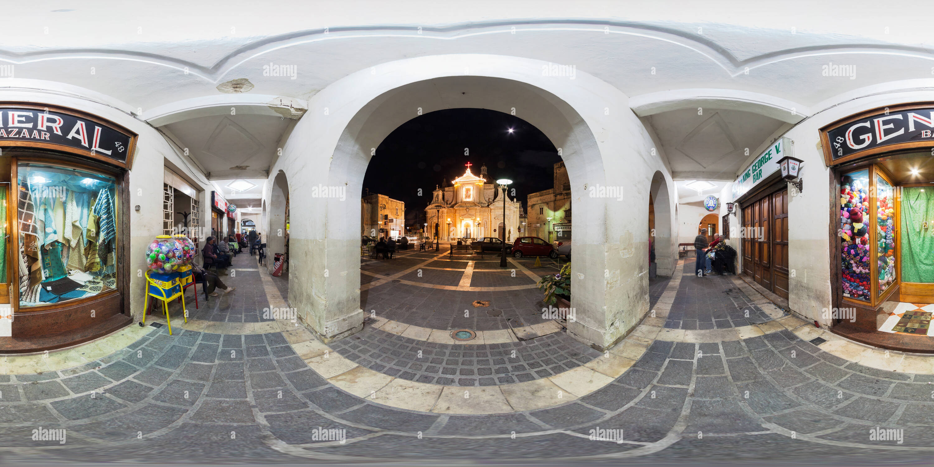 360° view of church of st. paul in rabat. malta - Alamy