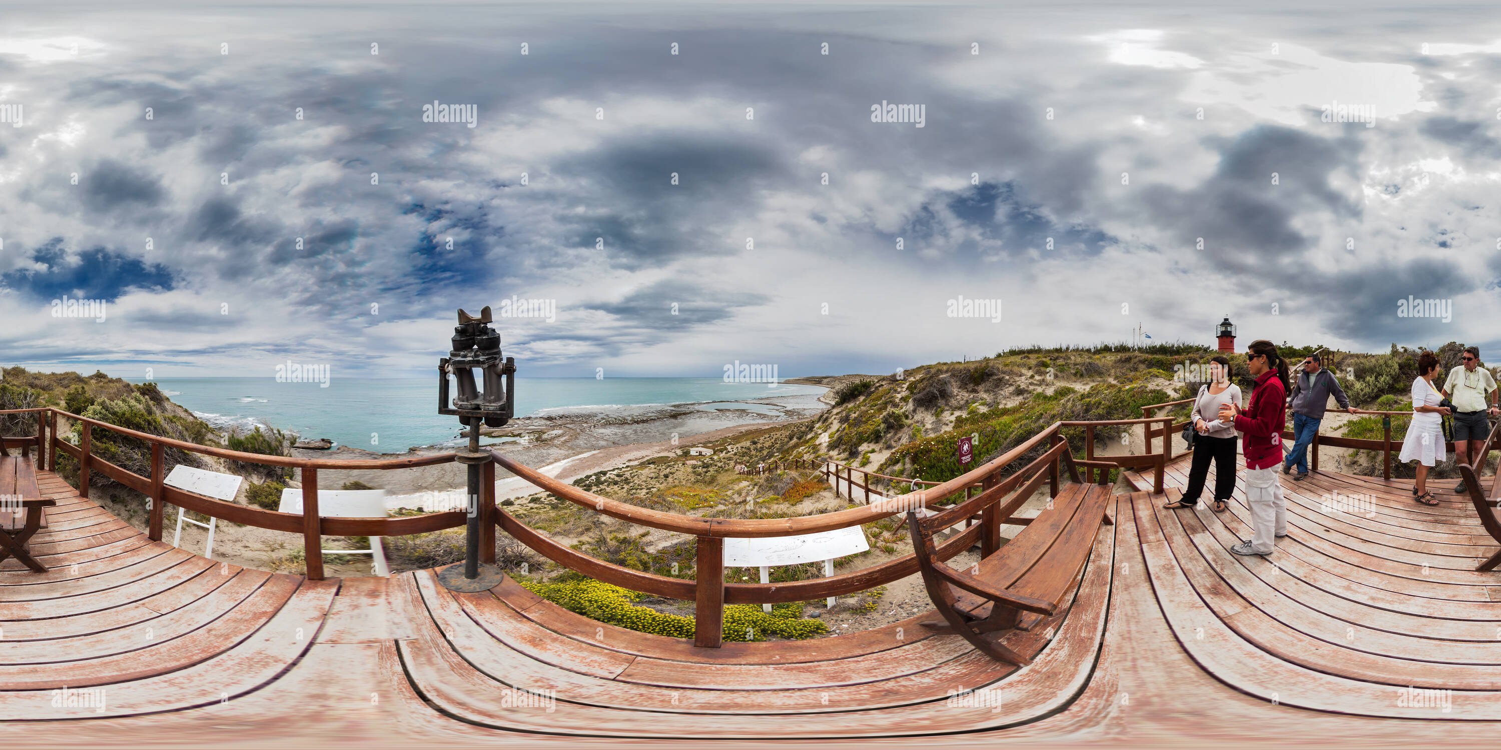 360° view of peninsula valdes. argentina Alamy