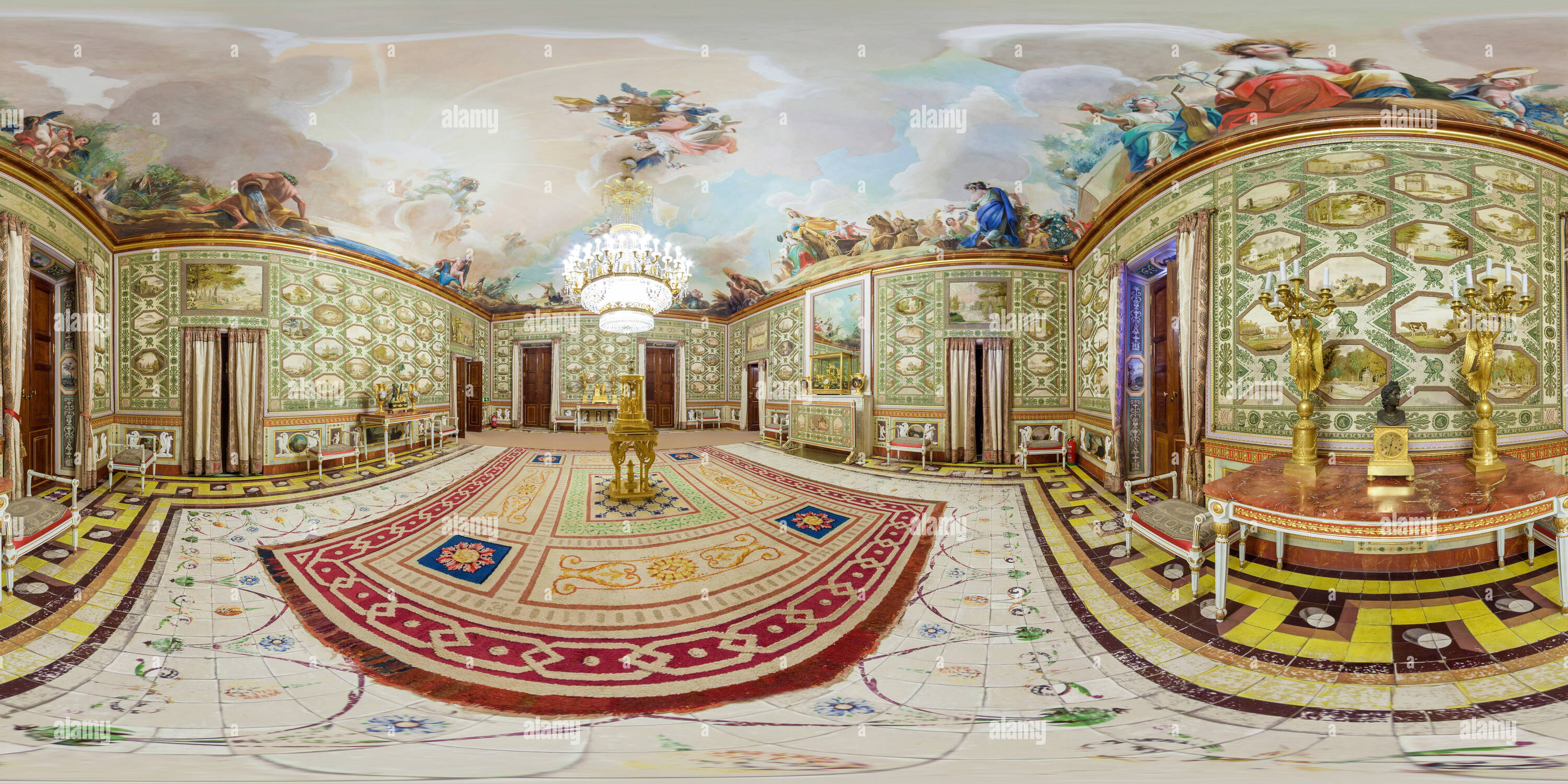 360° view of company hall. labrador house. aranjuez Alamy