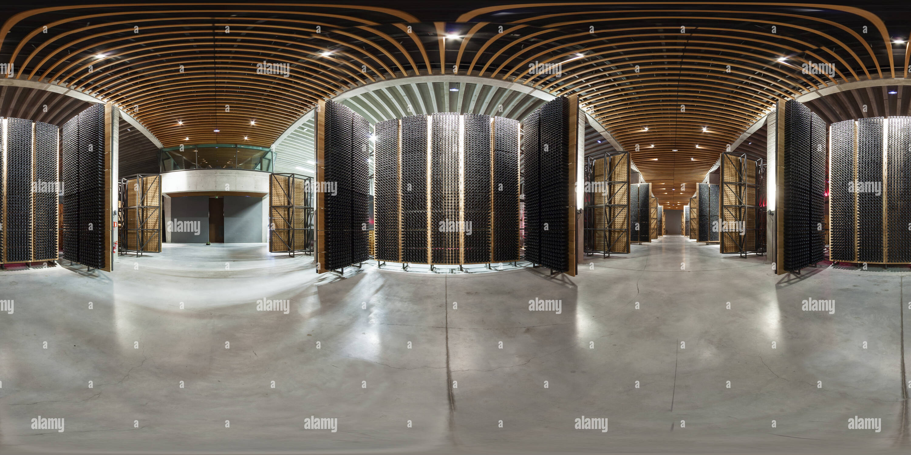 360° view of portia wine cellar by norman foster. gumiel de izan
