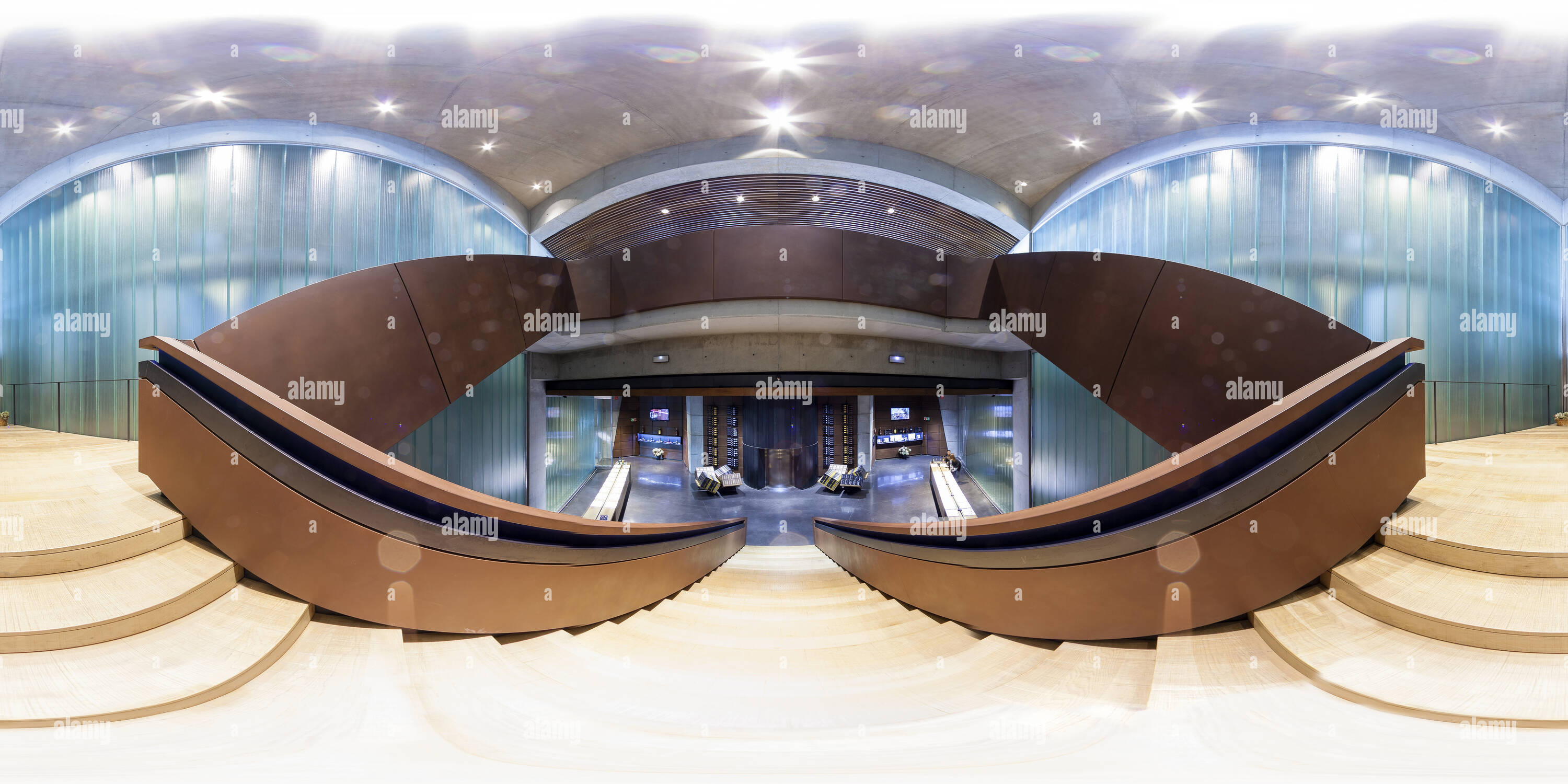 360° view of portia wine cellar by norman foster. gumiel de izan