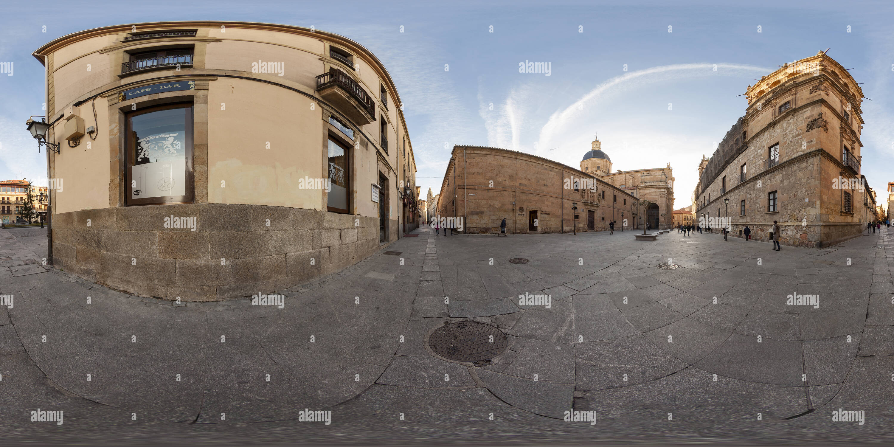 360 degree panoramic view of Monterrey palace. salamanca. spain