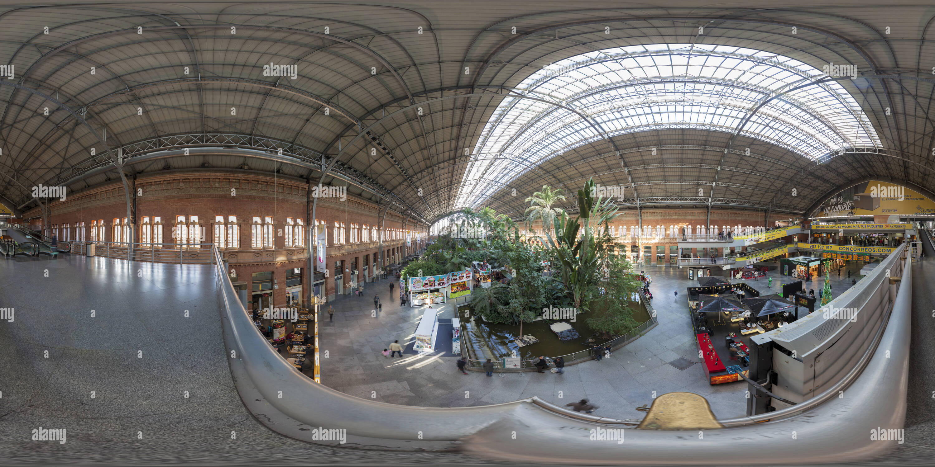 360° view of atocha train station. madrid. spain Alamy