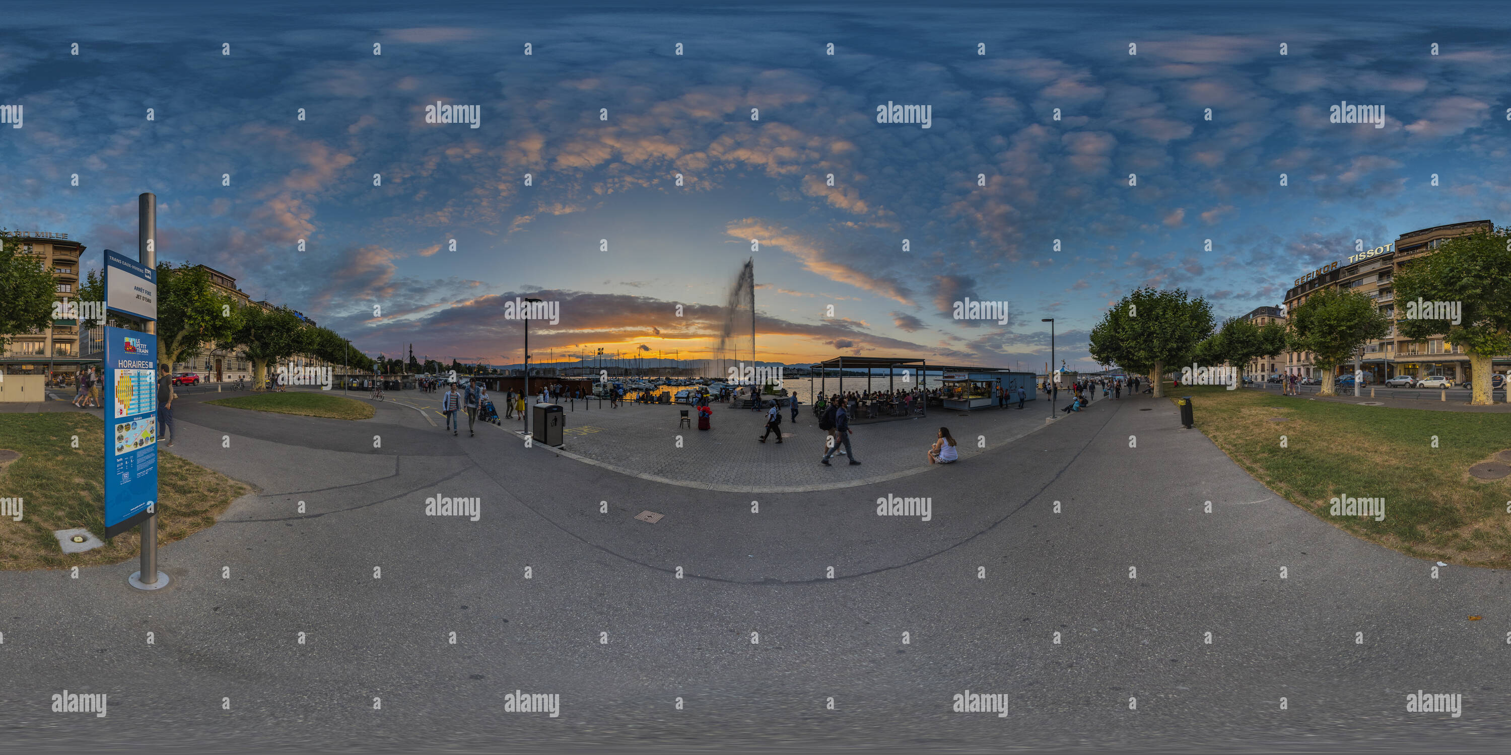 360° view of Geneva's lakeside 2 Alamy