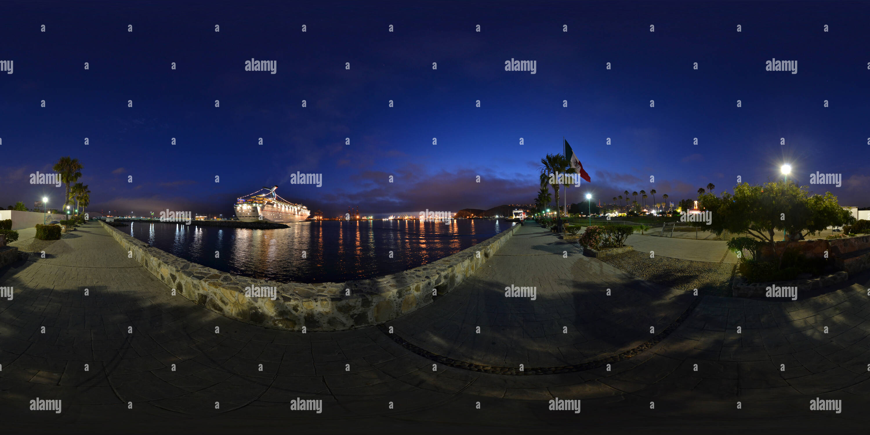 360° view of Ensenada Cruiseport Village - Alamy