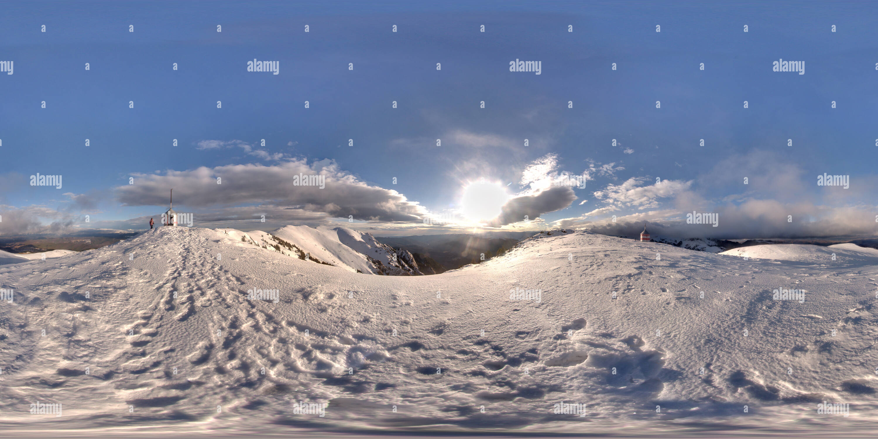 360° view of Gropsoarele - Zaganu ridge - Alamy