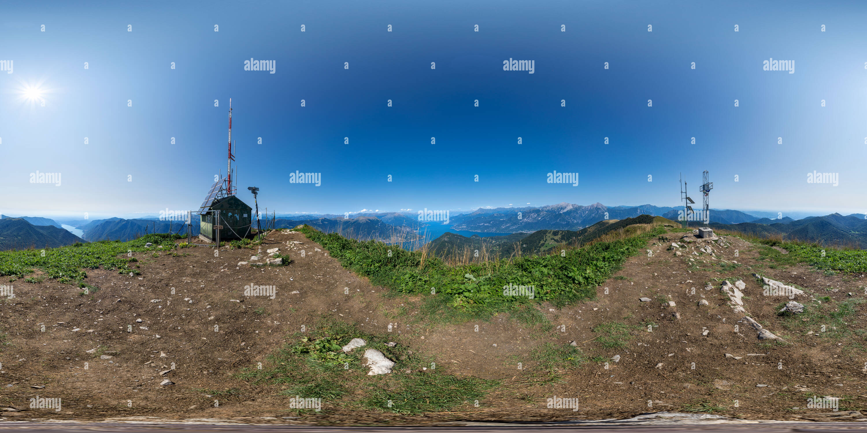 360° view of Monte San Primo - Alamy
