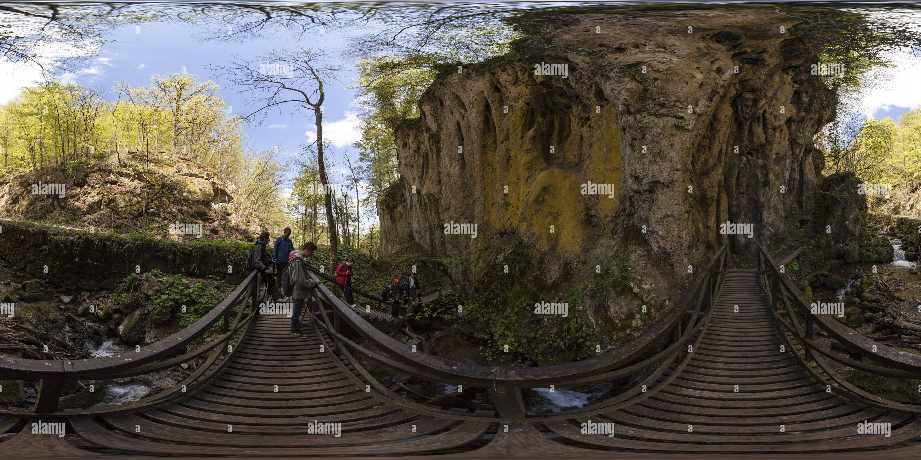 360 degree panoramic view of Educational trail on Jankovac, Croatia