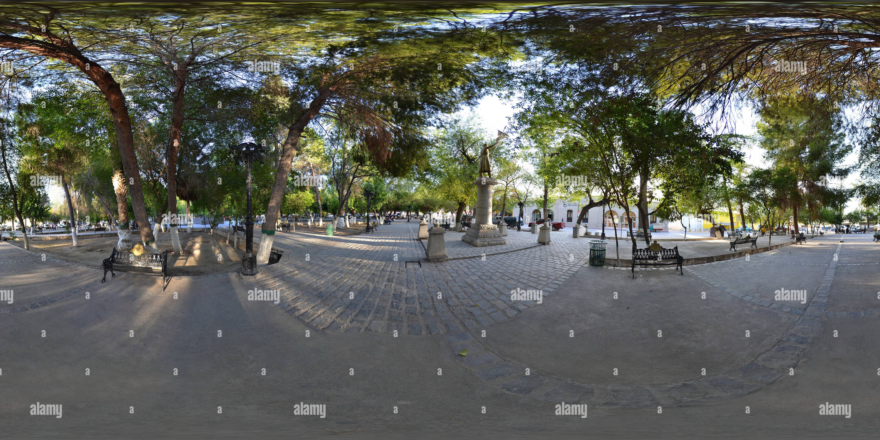 360° view of Plaza Principal San Buenaventura Coahuila - Alamy