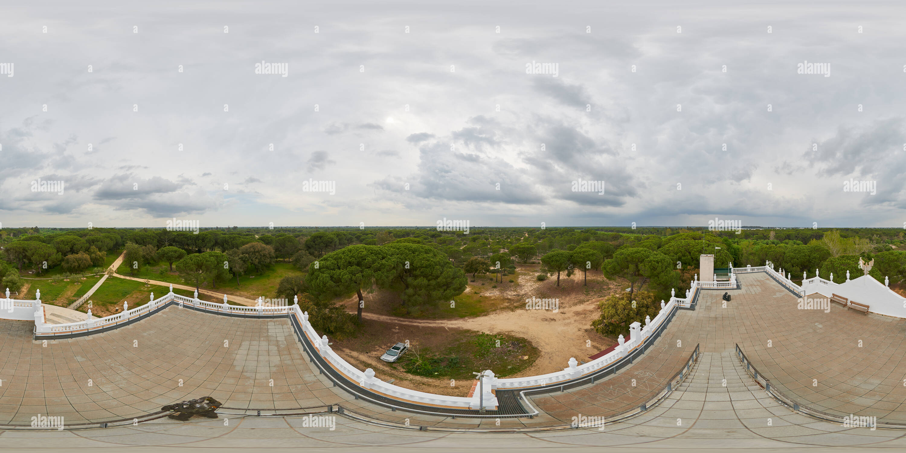 360 degree panoramic view of Viewpoint of Acebron palace, Spain