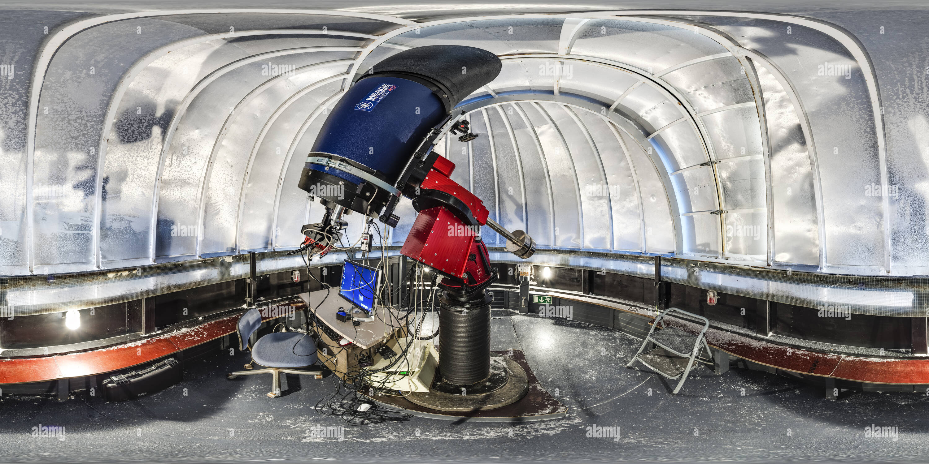 360° view of Telescope in Taurus Hill Observatory, Varkaus Alamy