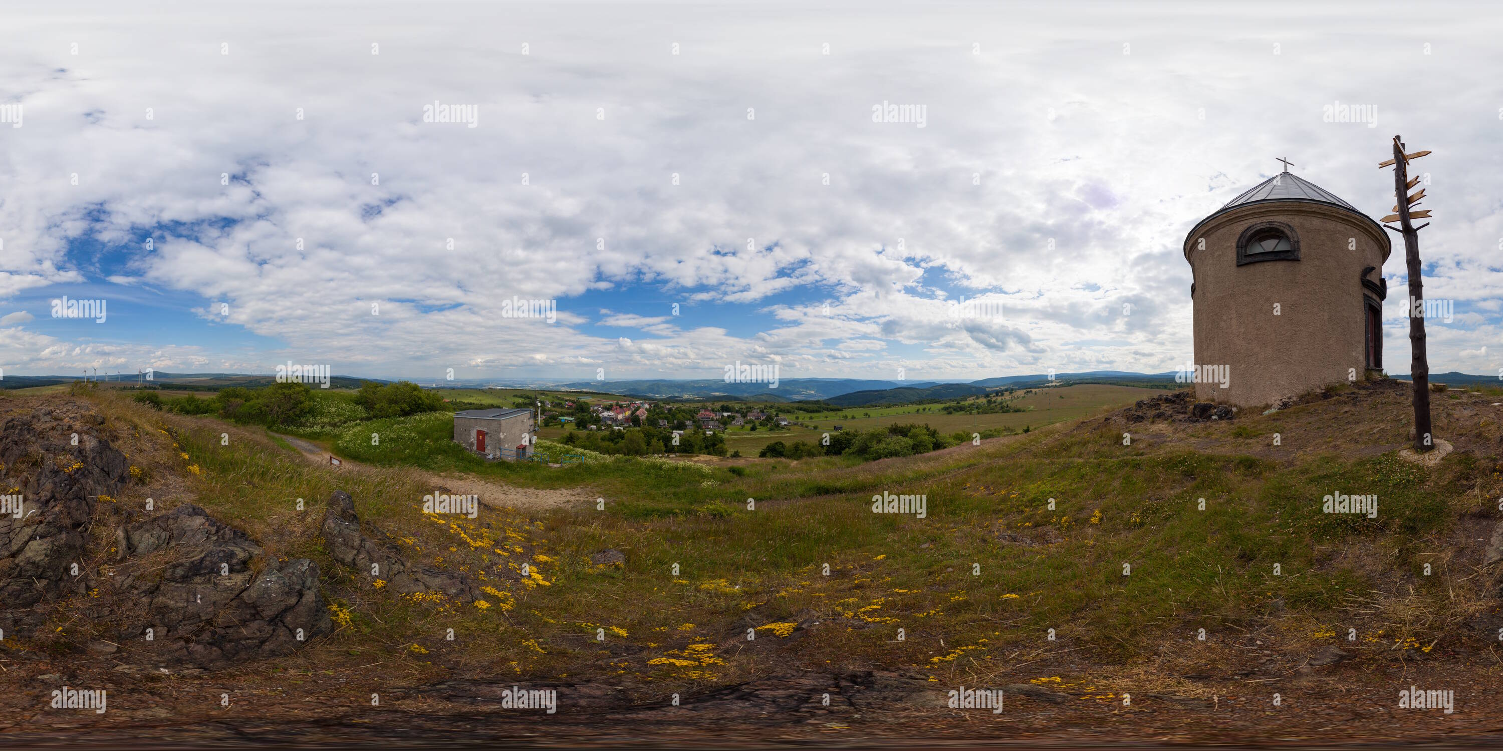 360° view of On the Copper Hill Near Medenec/Ore Mountains Alamy