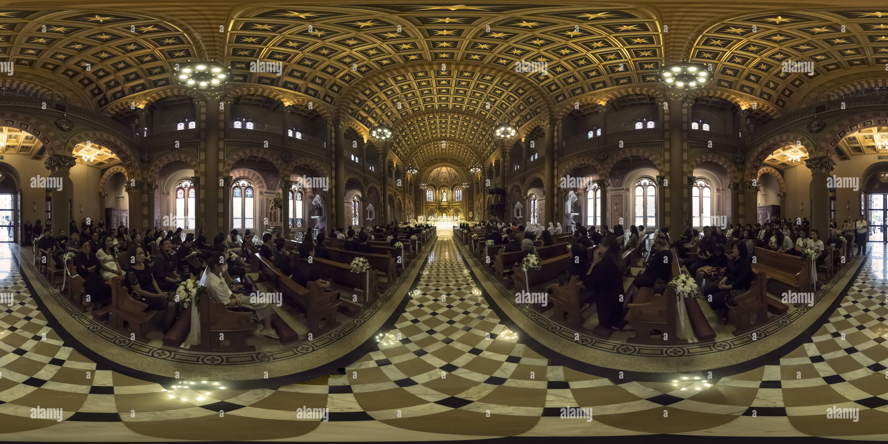 360 degree panoramic view of Assumption catholic church