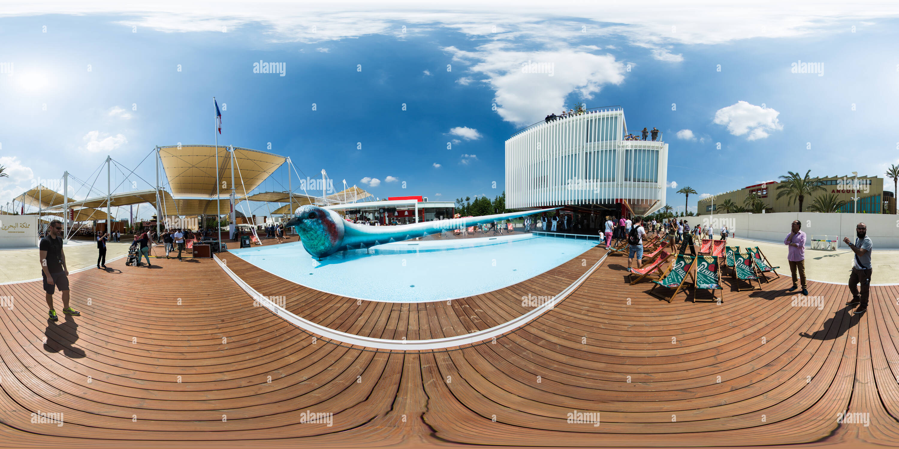 360° view of Milan Expo 2015: Czech Pavilion - Alamy