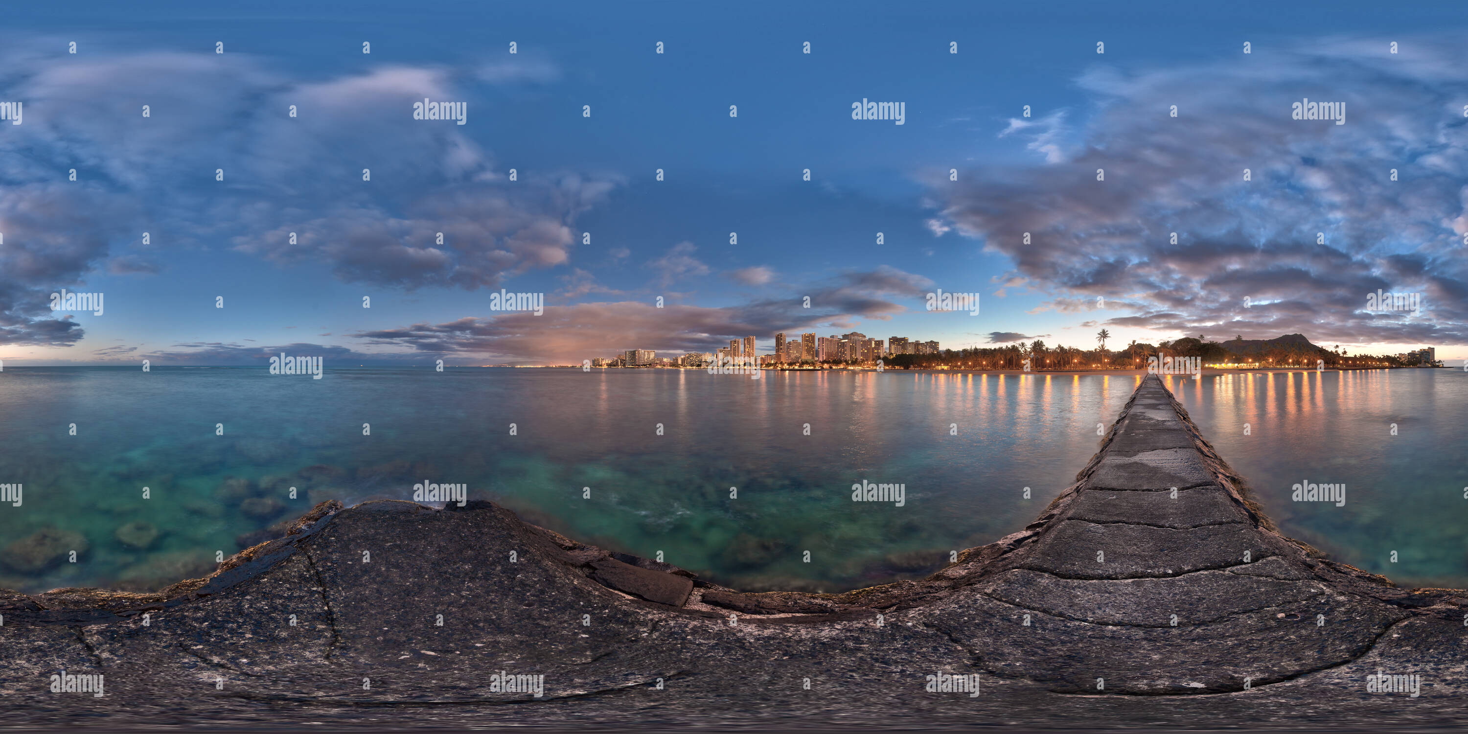 360° view of Sans Souci Beach Groyne - Alamy 