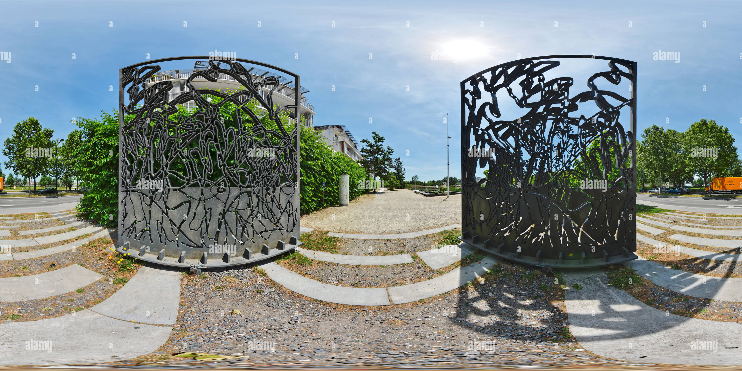 360° view of Porte monumentale du jardin botanique de Bordeaux France