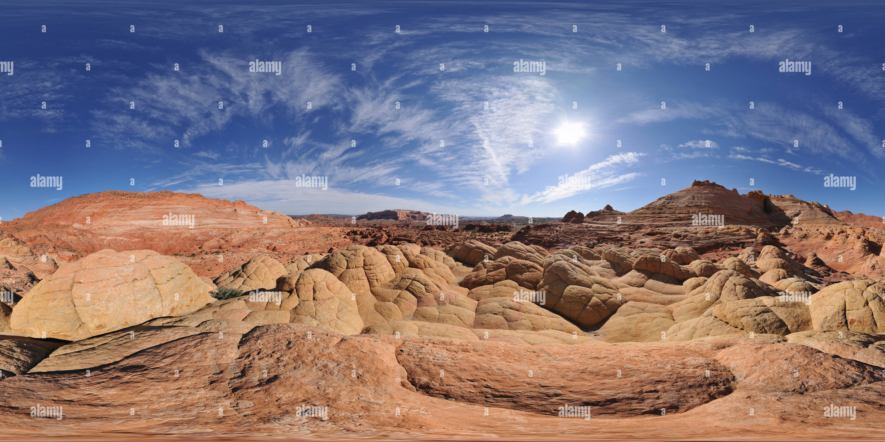 360° view of The Wave, Coyote Buttes North, Arizona, 5229 Alamy