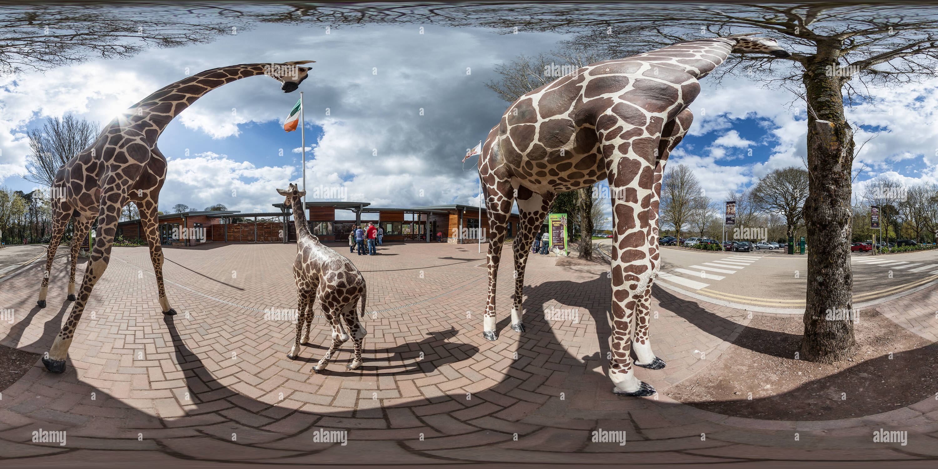 360° view of Fota Wildlife Park Alamy