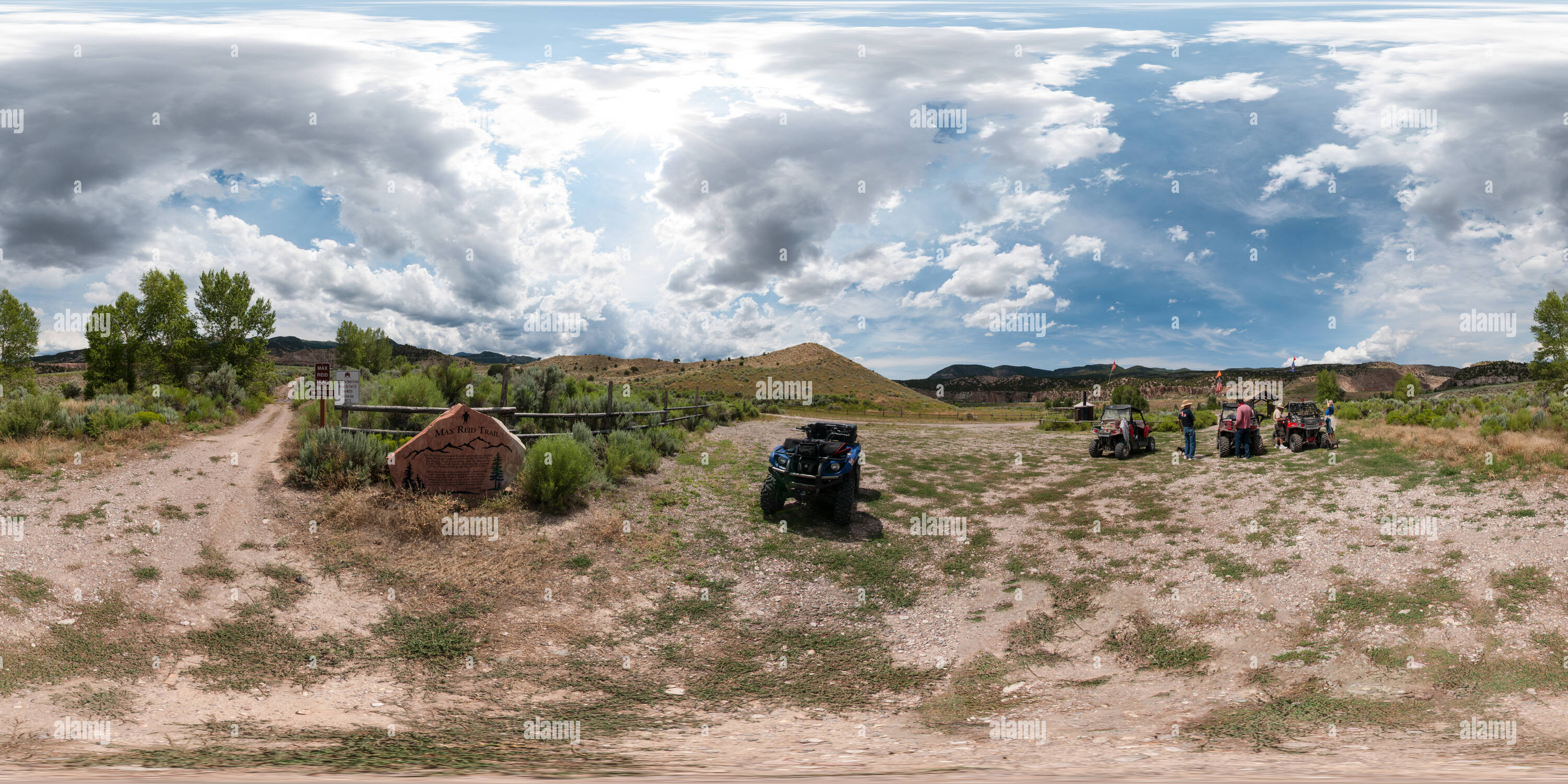360° view of Max Reid Trail, Paiute ATV trail, Utah Alamy