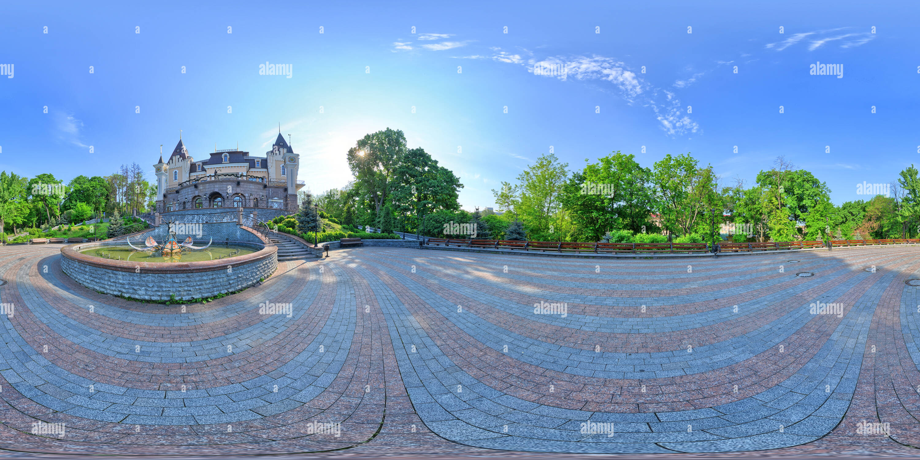 360° view of Kiev Academic Puppet Theatre (general view Alamy