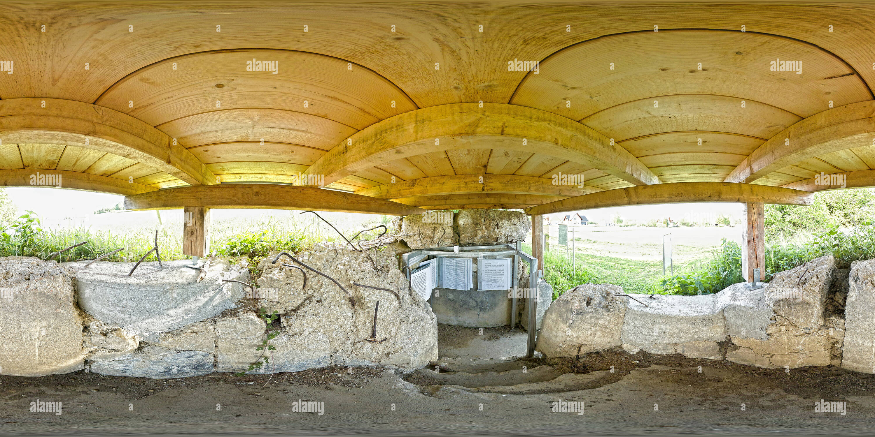 360 View Of Bunker From WW2 Alamy