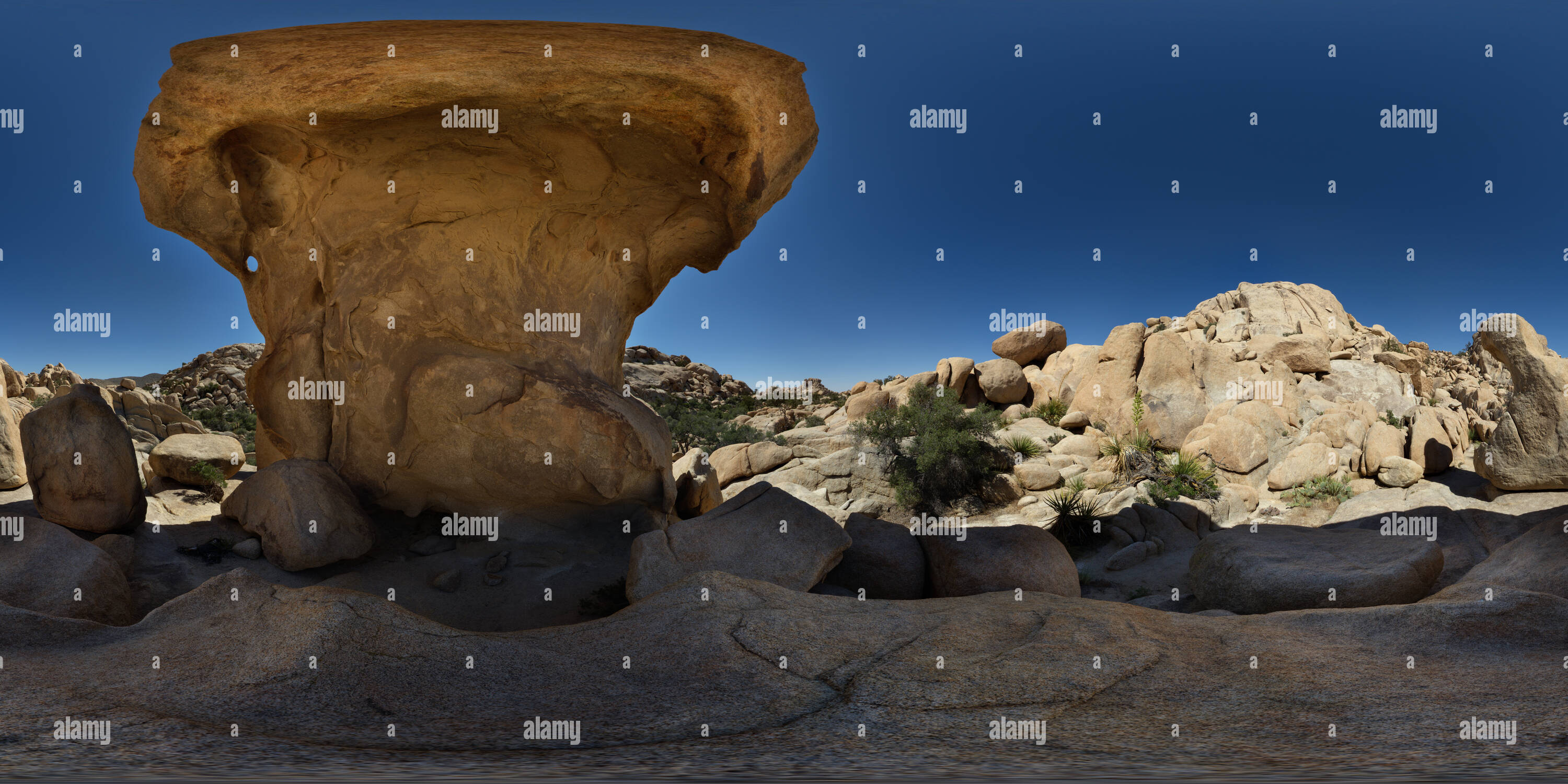 360° View Of Wonderland Of Rocks Joshua Tree National Park California