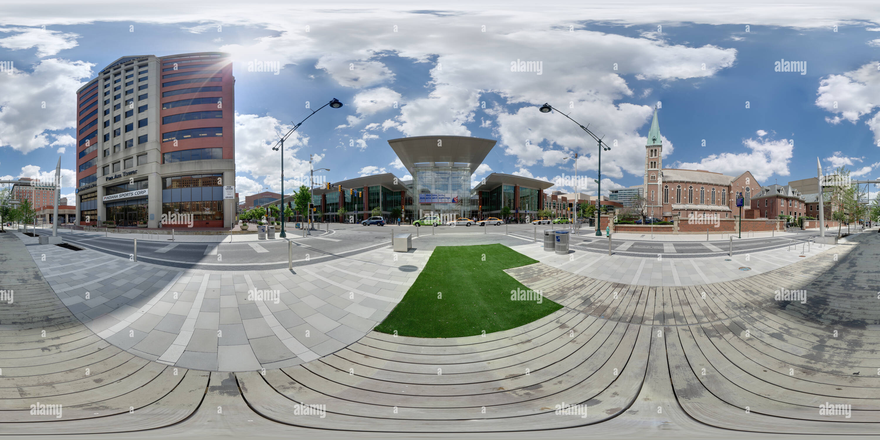 360° view of Indianapolis Convention Center Alamy