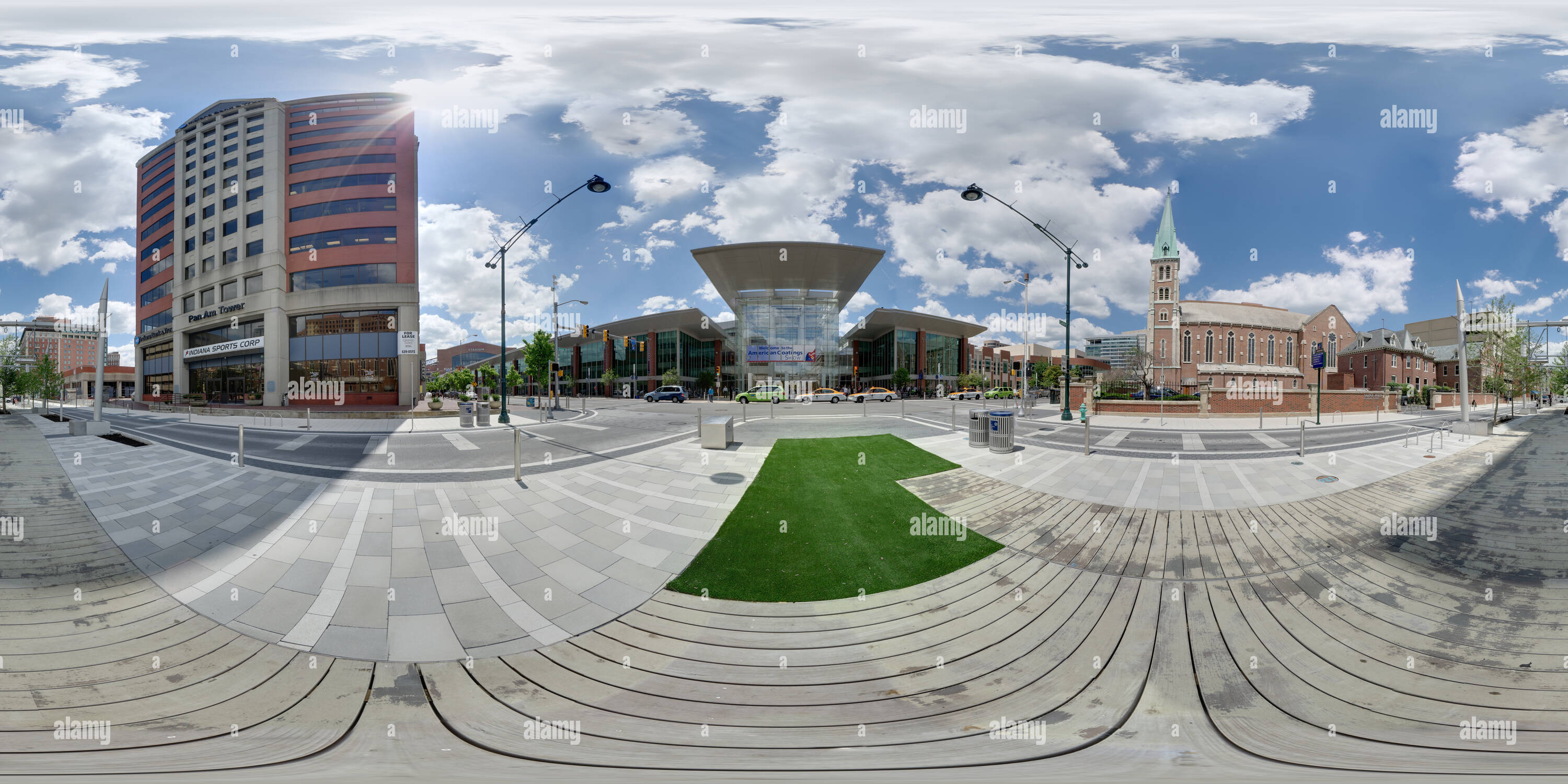 360 View Of Indianapolis Convention Center Alamy