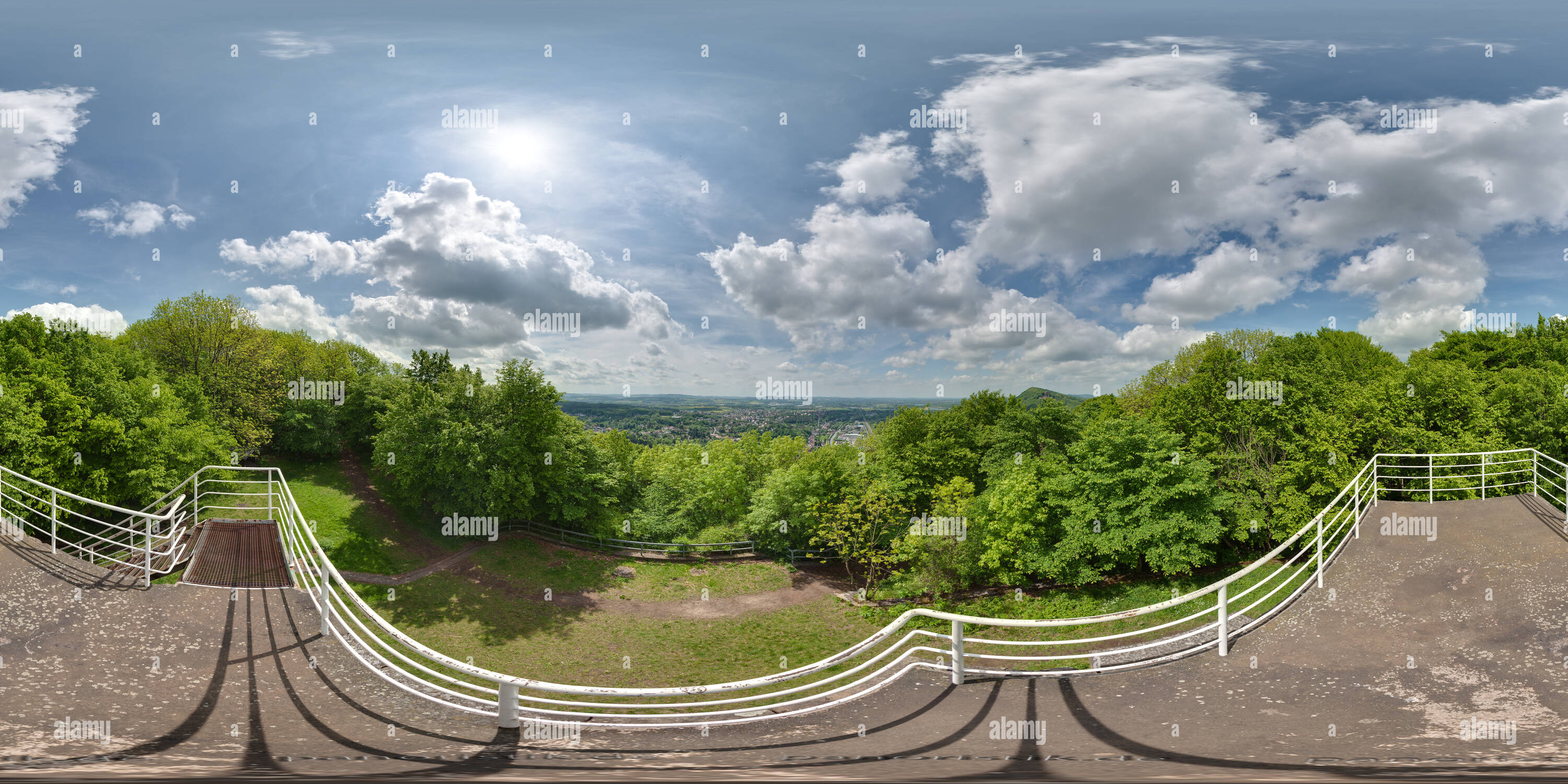 360 degree panoramic view of Ausblick von den Resten des Schlageter-Denkmals