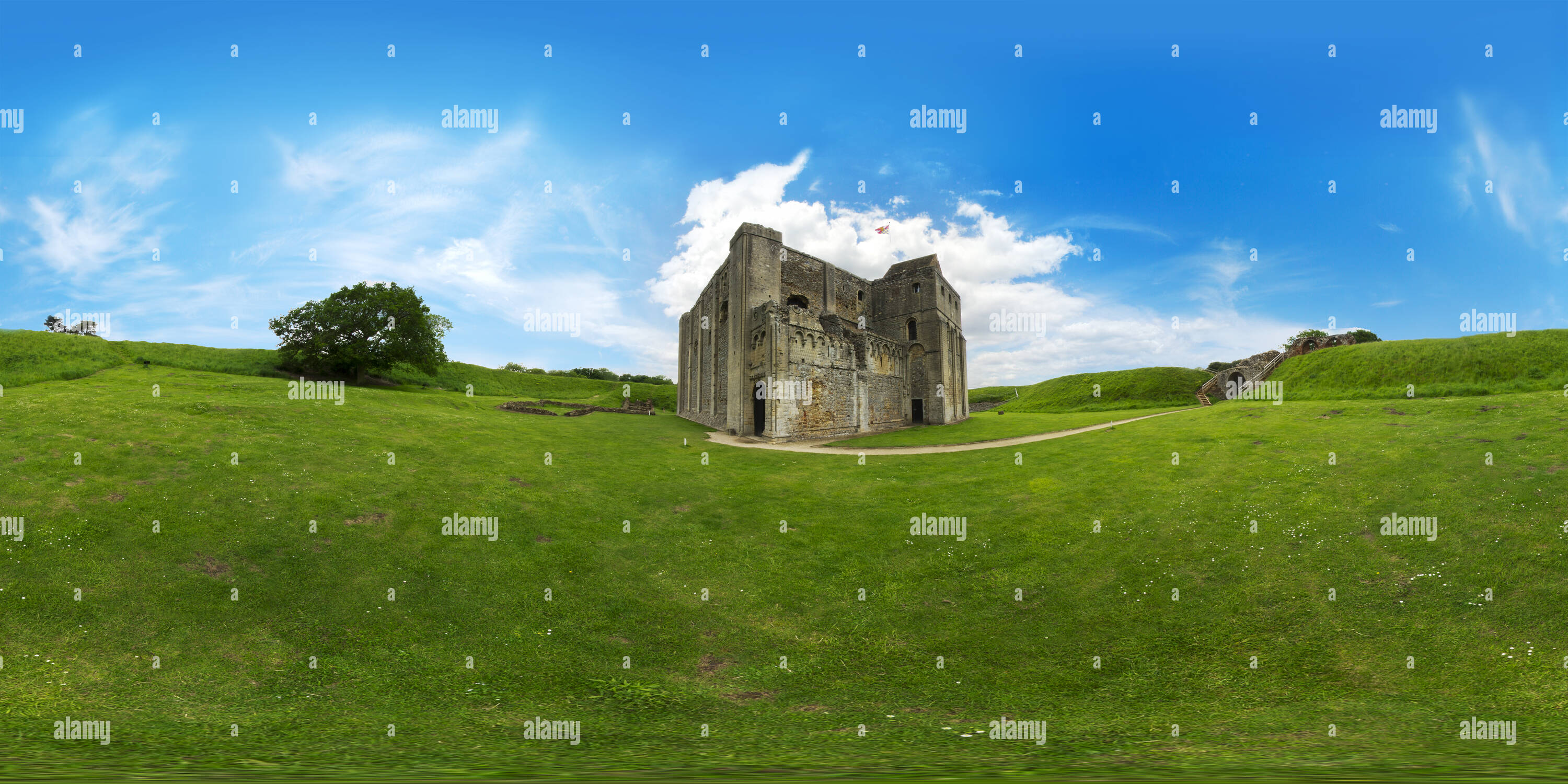 360° view of Castle Rising 1138 - Alamy