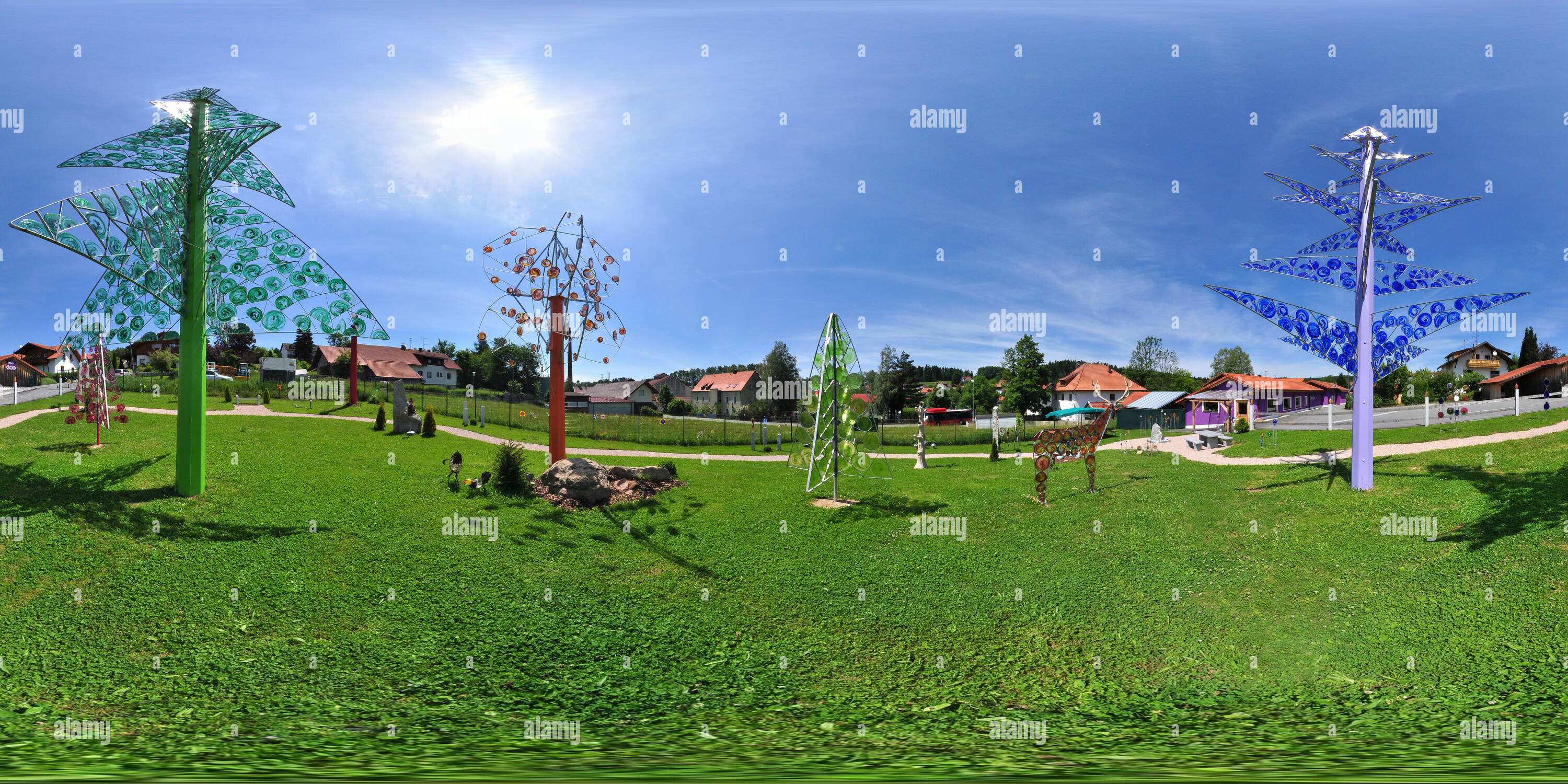 360° view of Riedlhütte WaldGlasGarten01 Alamy