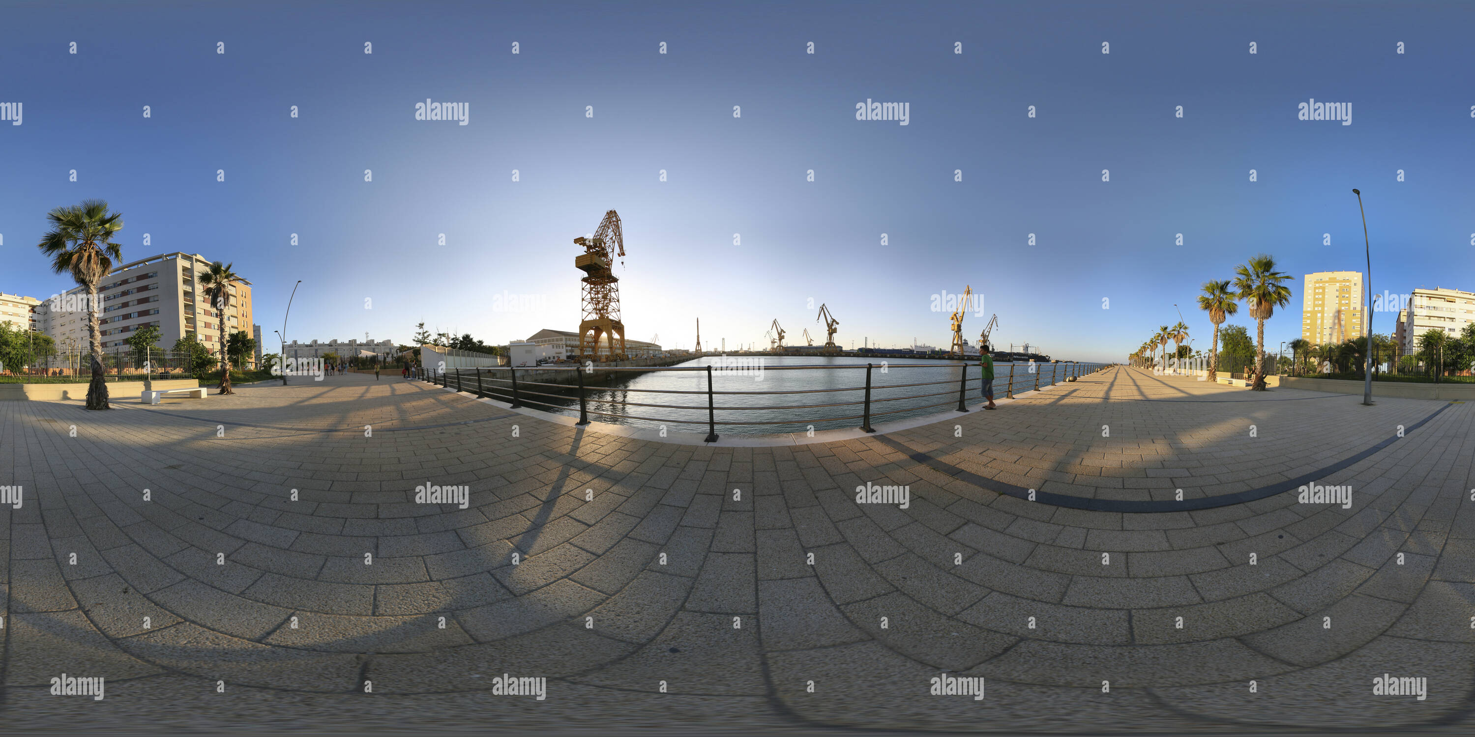 360° view of Dock Yards Cadiz - Alamy