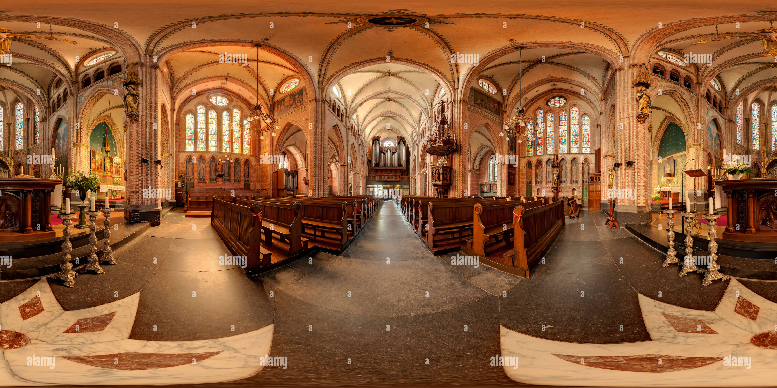 360 degree panoramic view of Netherlands-Sneek-Singel 62-Sint Martinus kerk
