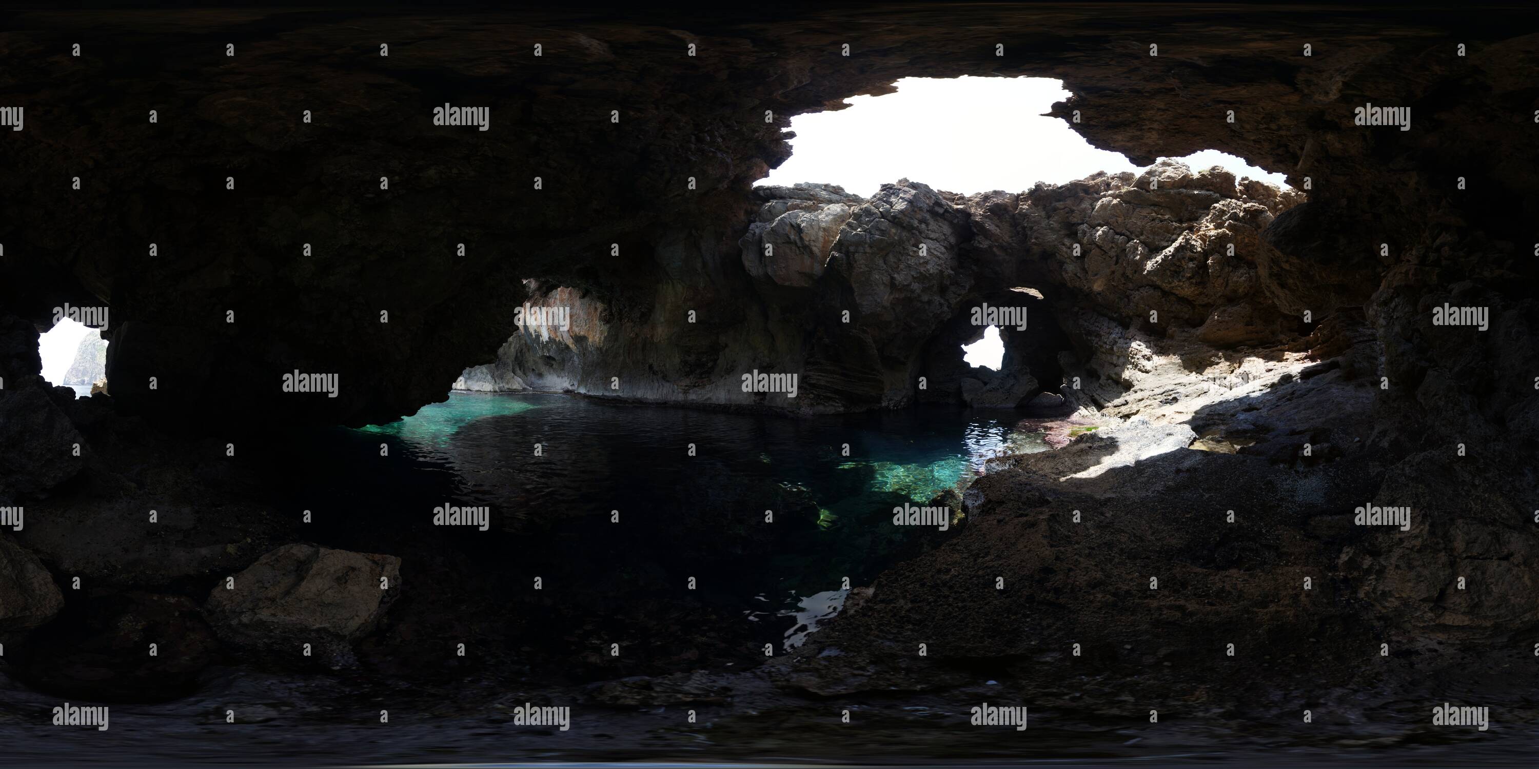 360° view of inside the Entrails of Saint Anne Point in the Great