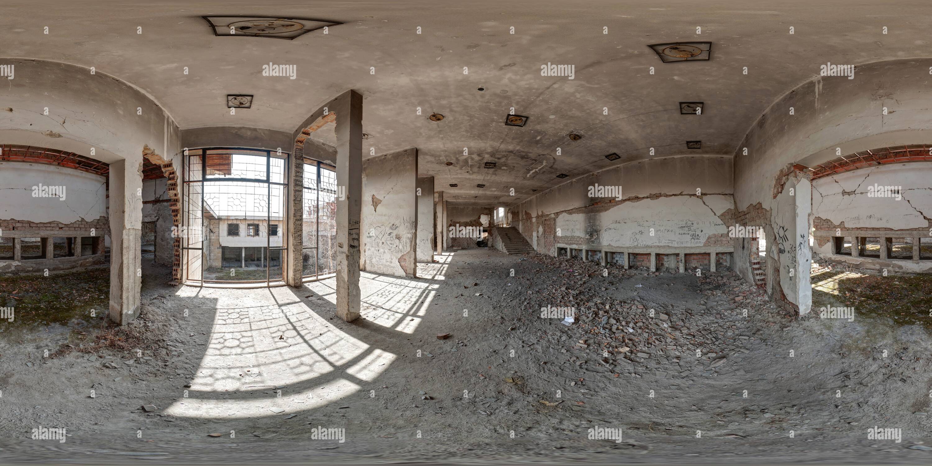 360° view of Abandoned Art Gallery - Alamy