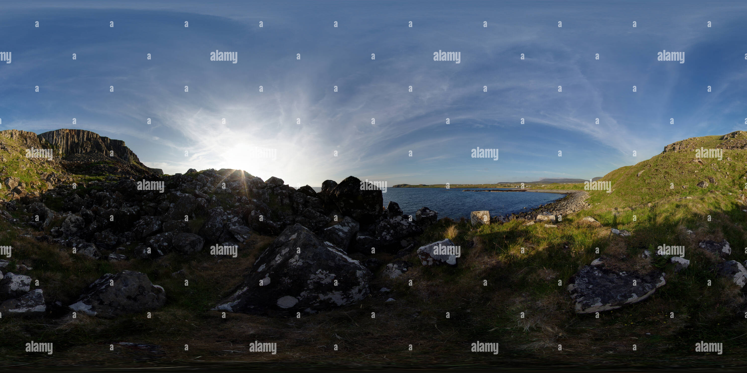 360° view of Camus More , Isle Of Skye , Scotland Alamy