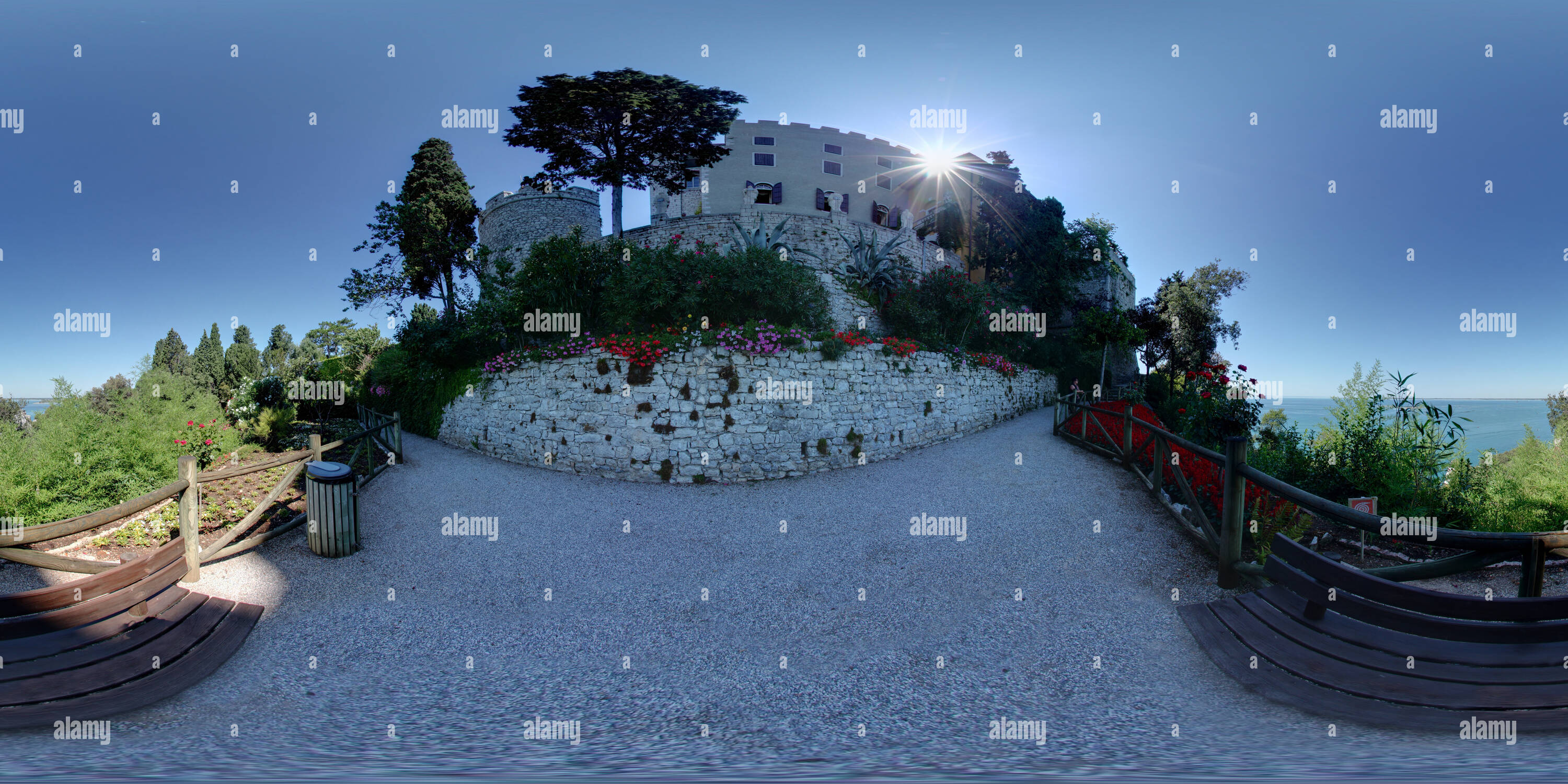 360 degree panoramic view of Castel Duino