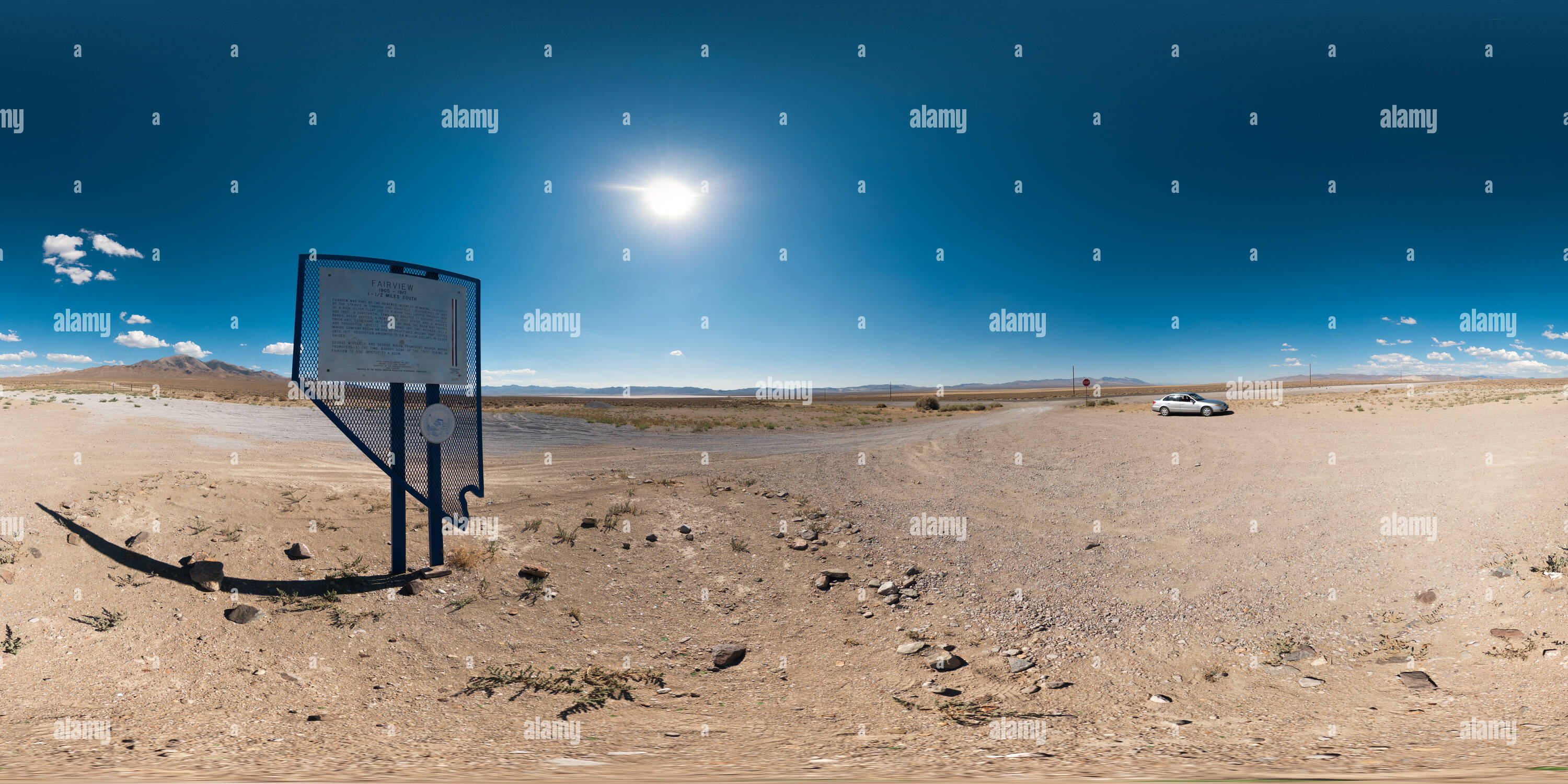 360° view of Fairview Ghost town, and Fairview Peak, Nevada Alamy