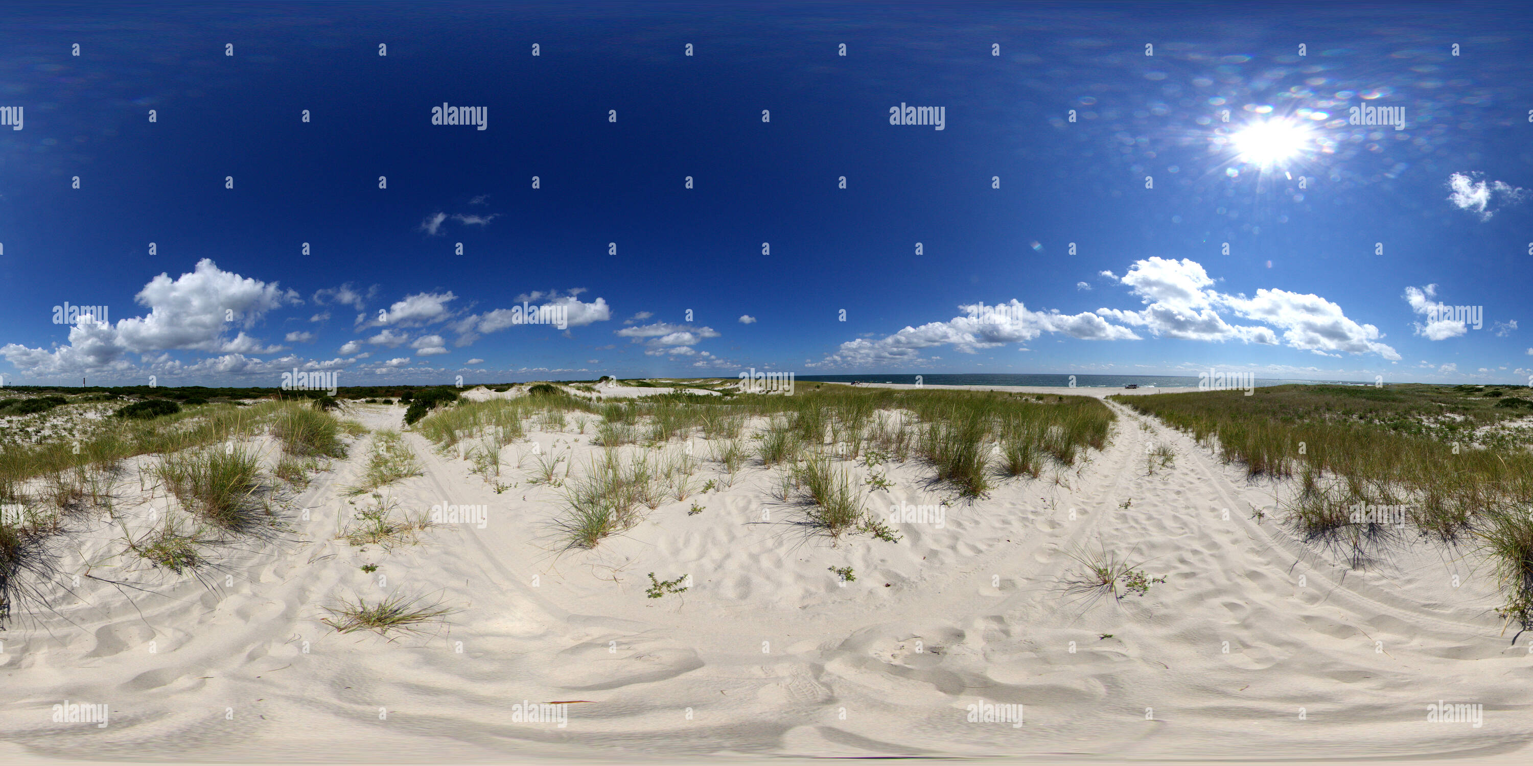360° view of Island Beach State Park, The Dunes - Alamy