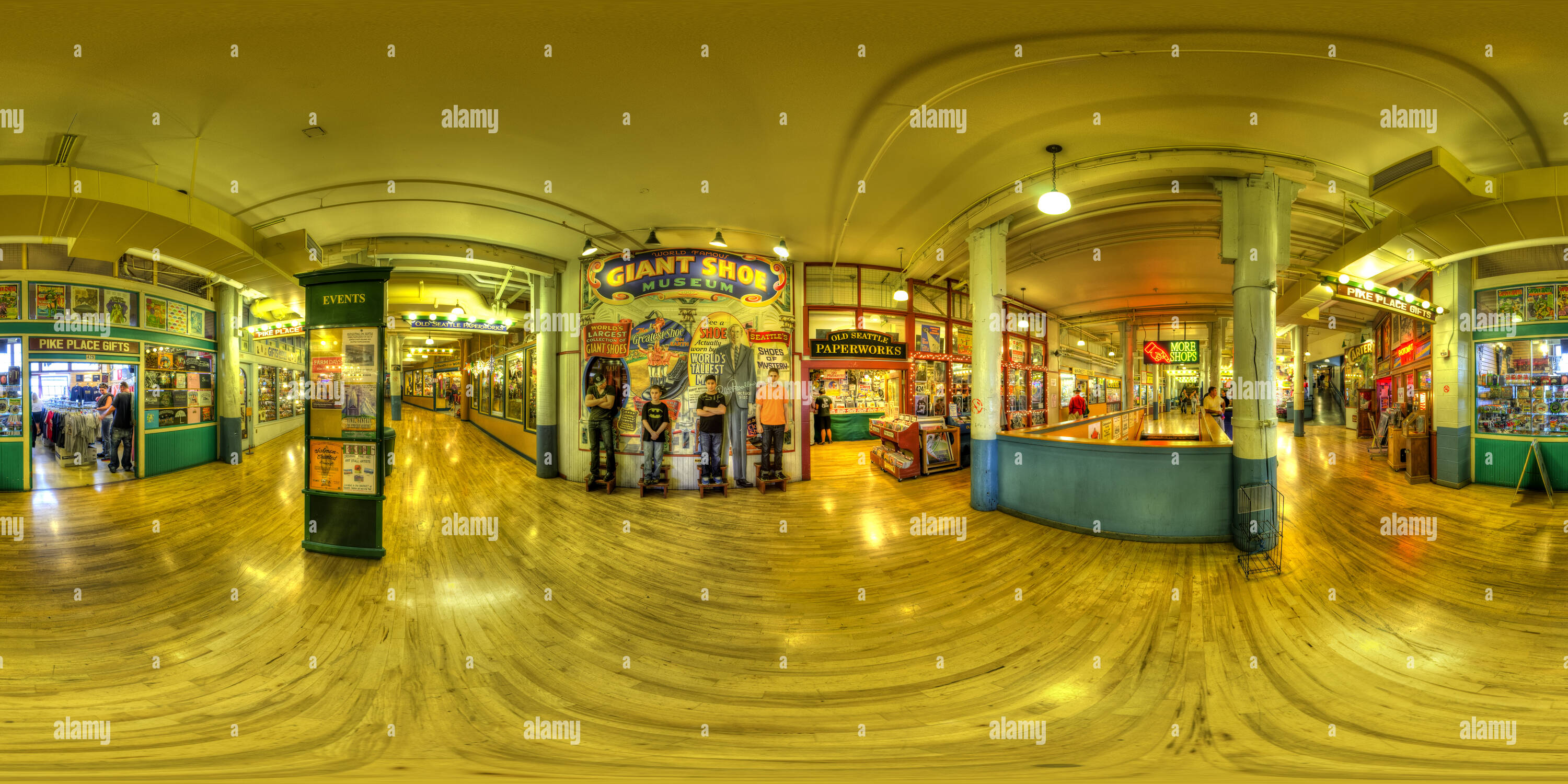 360° view of Giant Shoe Museum, Pike Place Market Shops, Seattle, WA