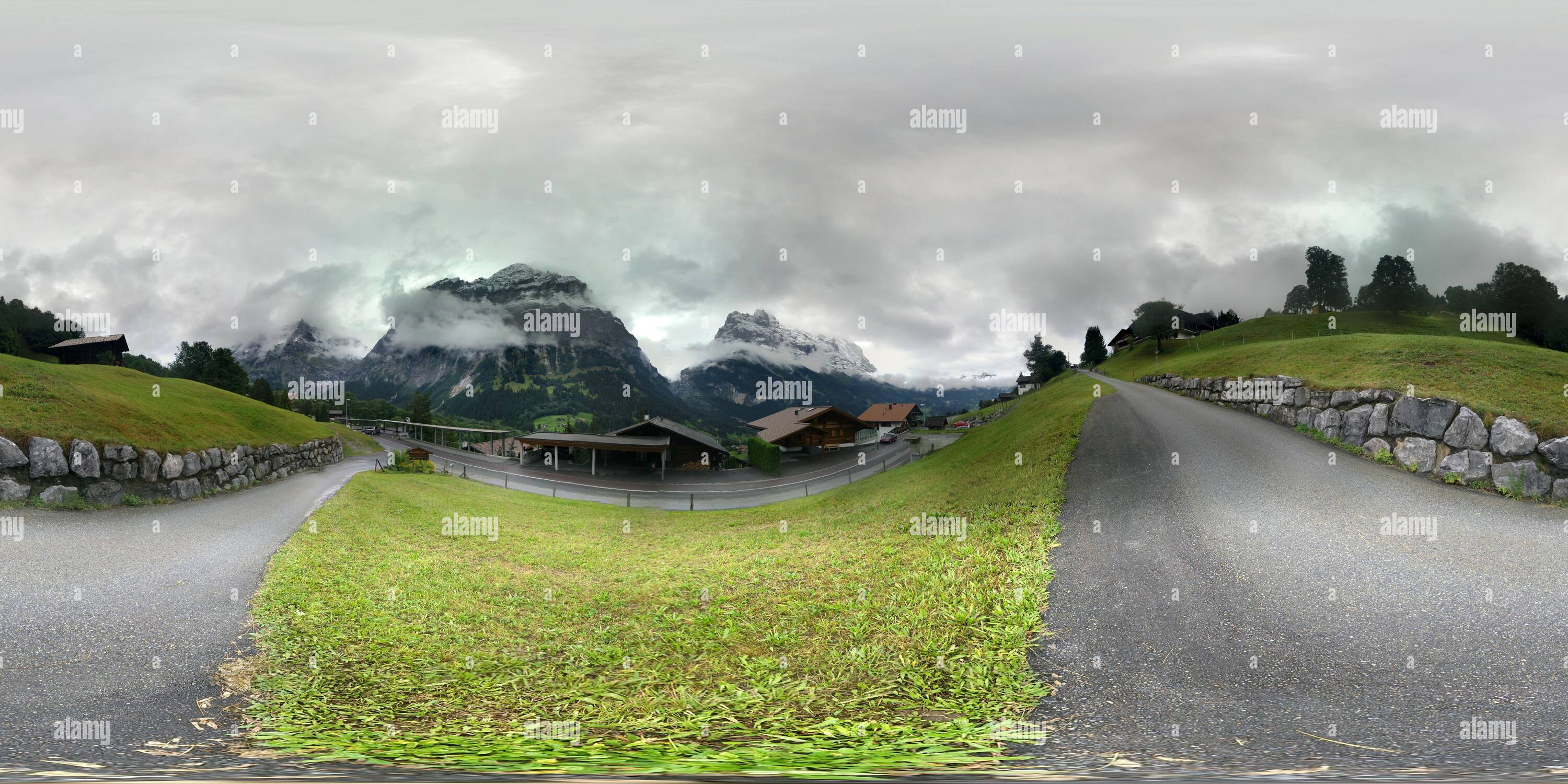 360 degree panoramic view of 20120913 Grindelwald from Terassenweg