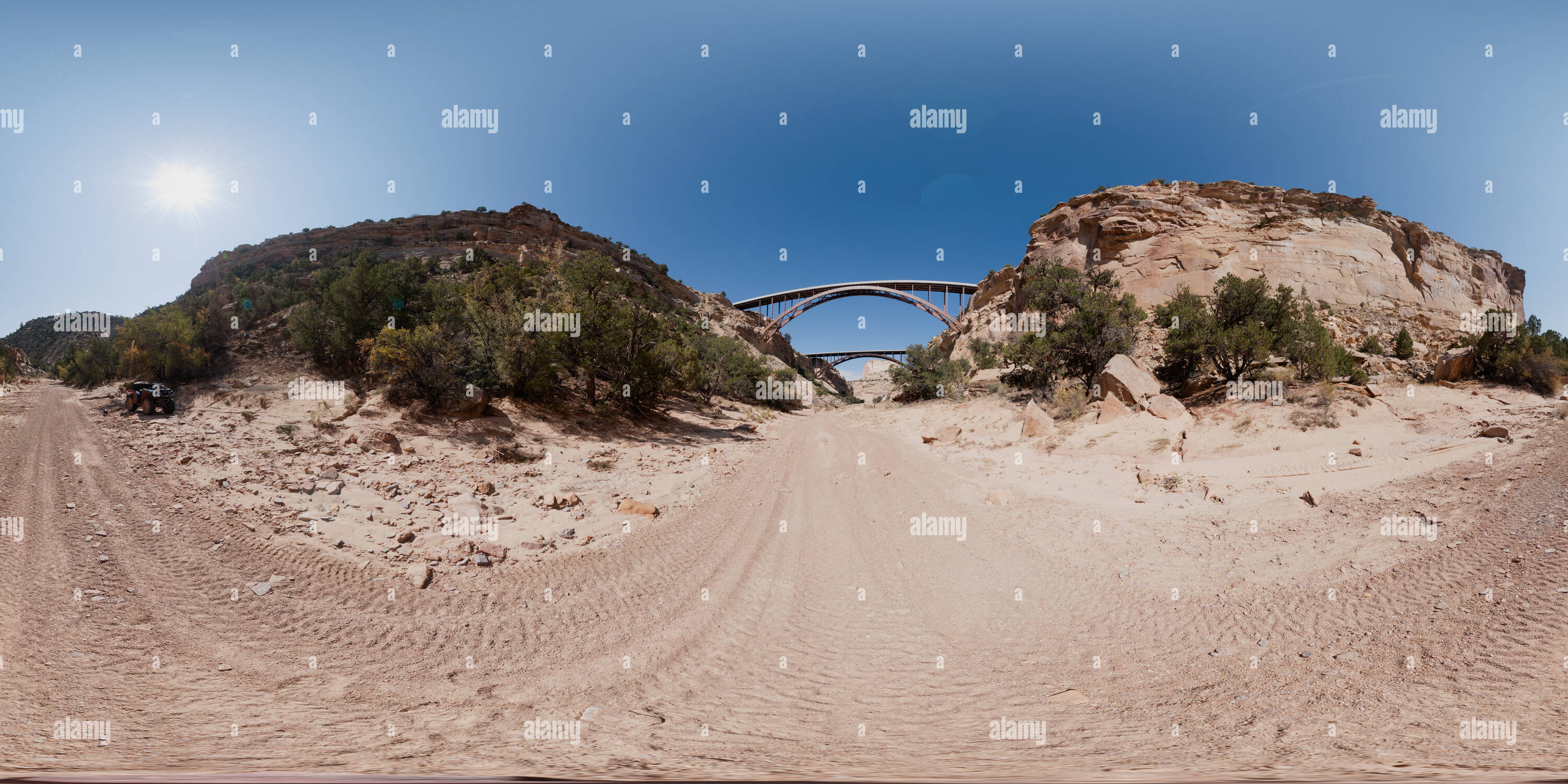 360 View Of I 70 Crossing Eagle Canyon Utah Alamy